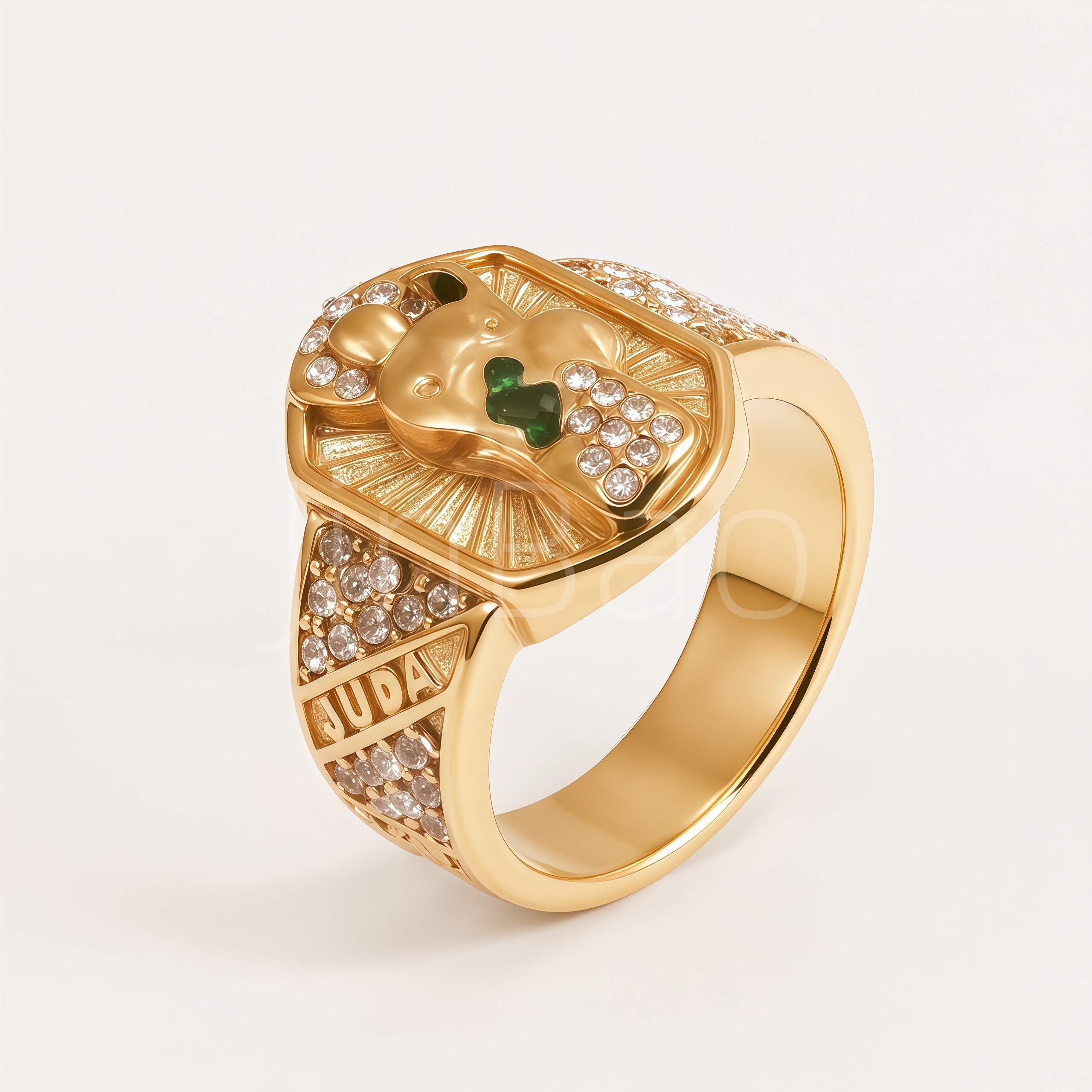 8-Piece Religious Icon Men Signet Ring | D0506