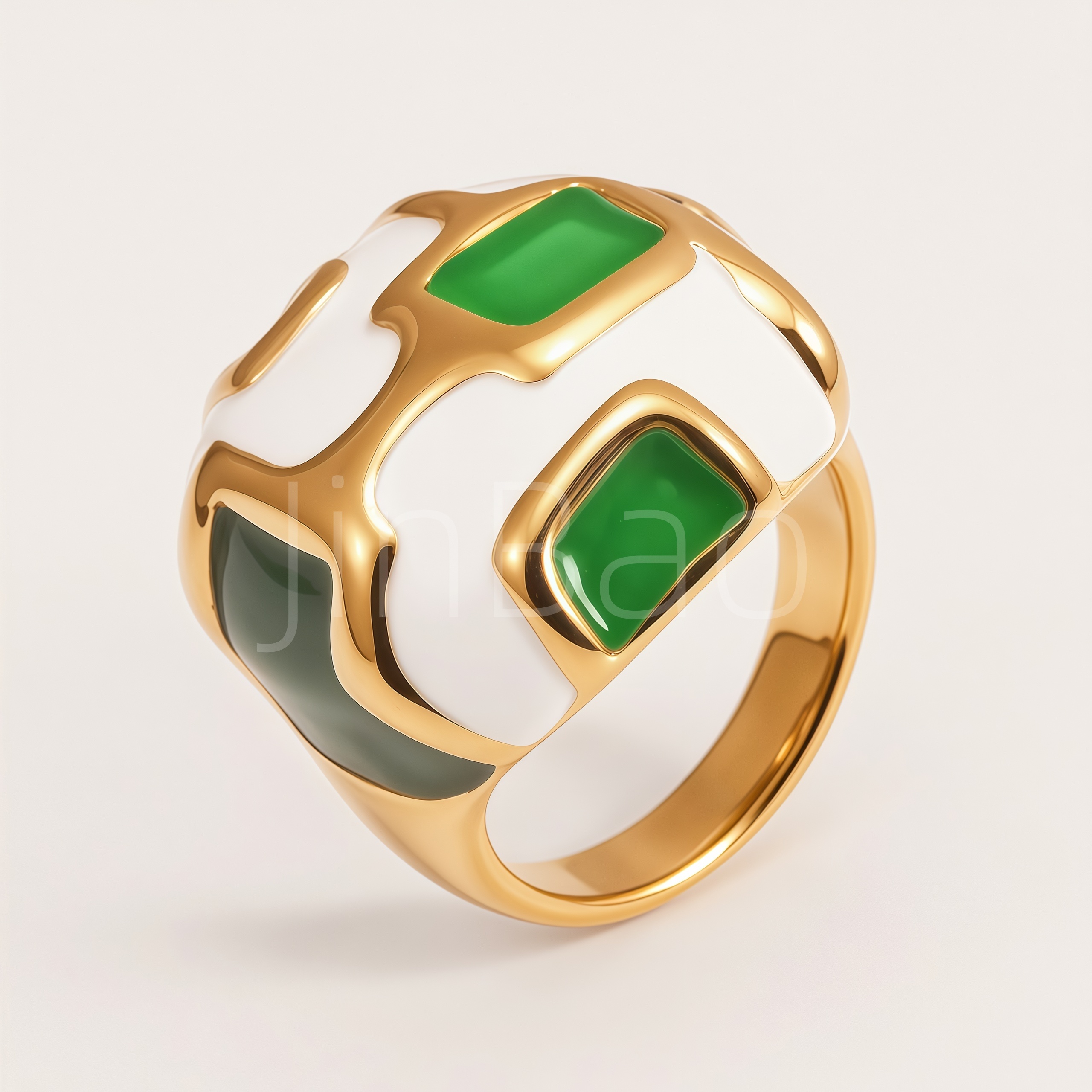 Women Chunky Dome Statement Ring Set | E00571