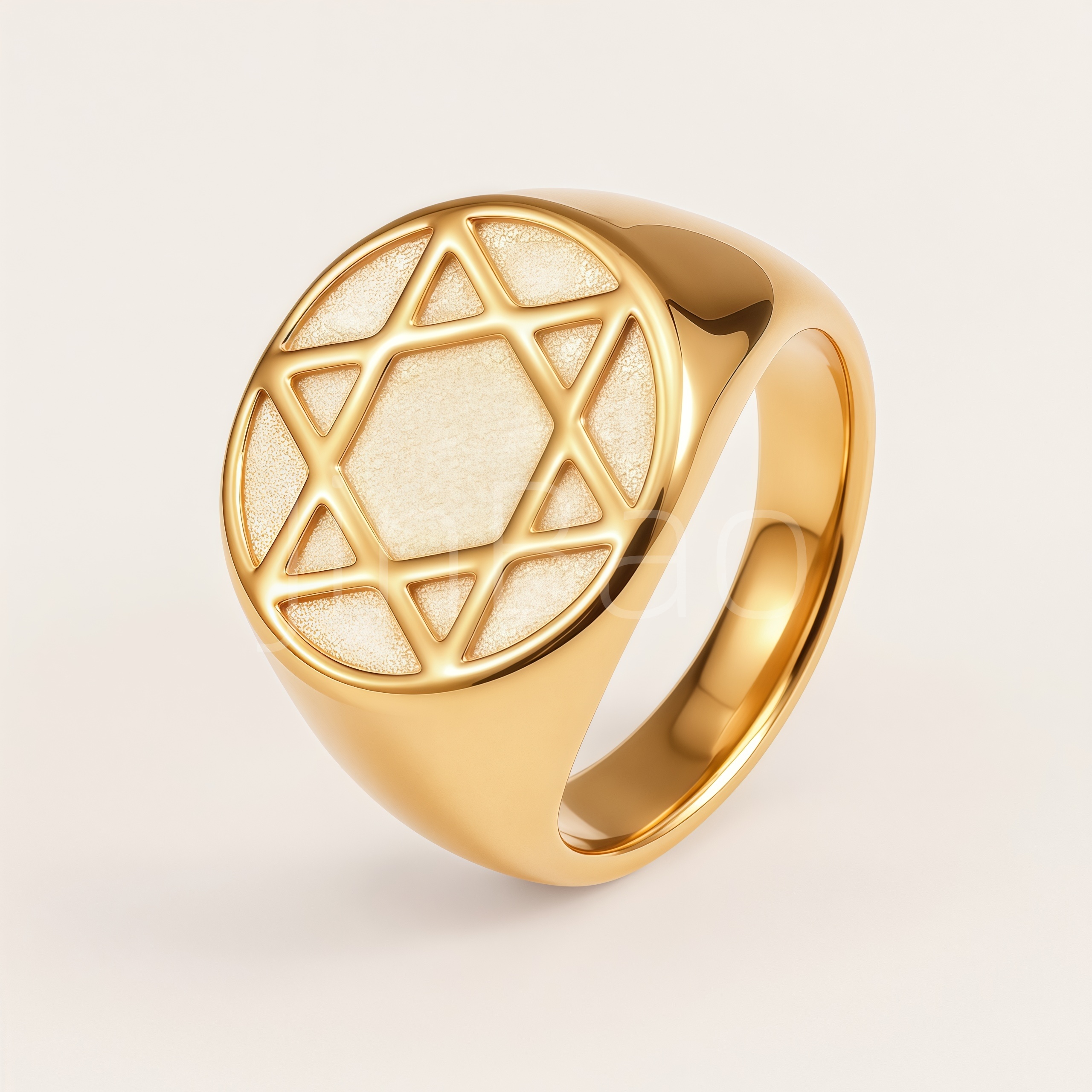 Gothic Star Symbol Stainless Steel Men Finger Ring