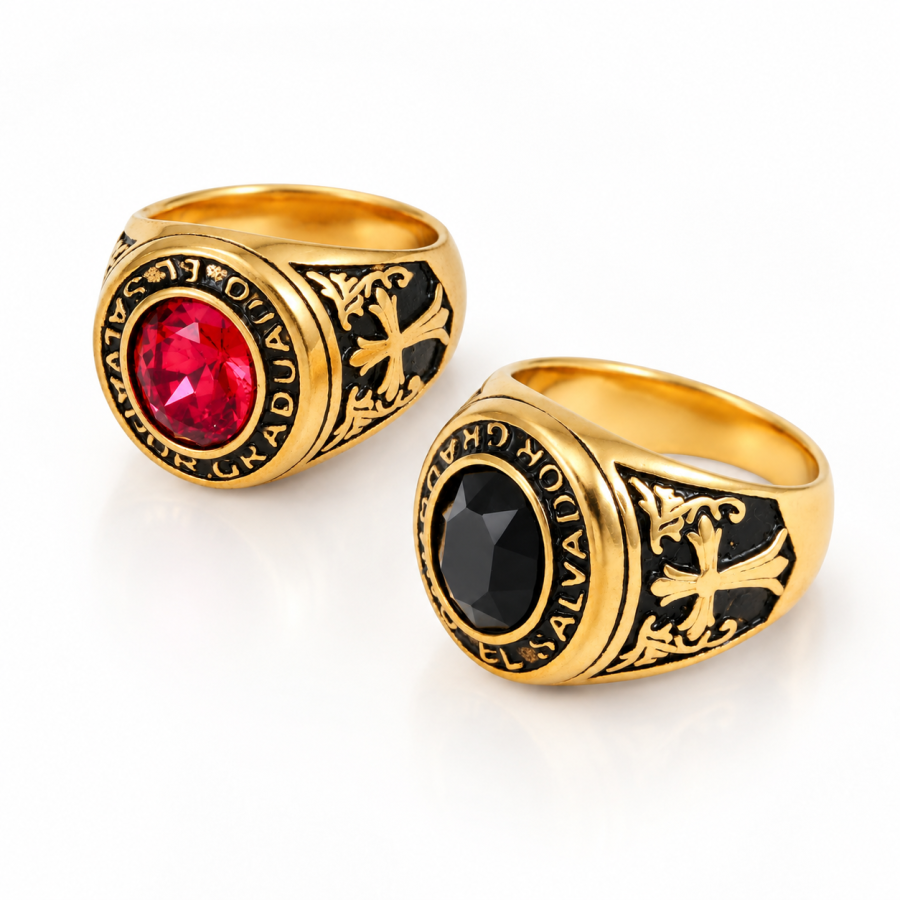 Vintage Statement Multicolor Ring B315