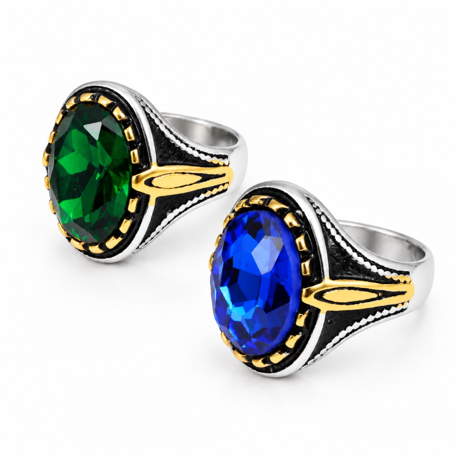 Vintage Statement Multicolor Ring B475
