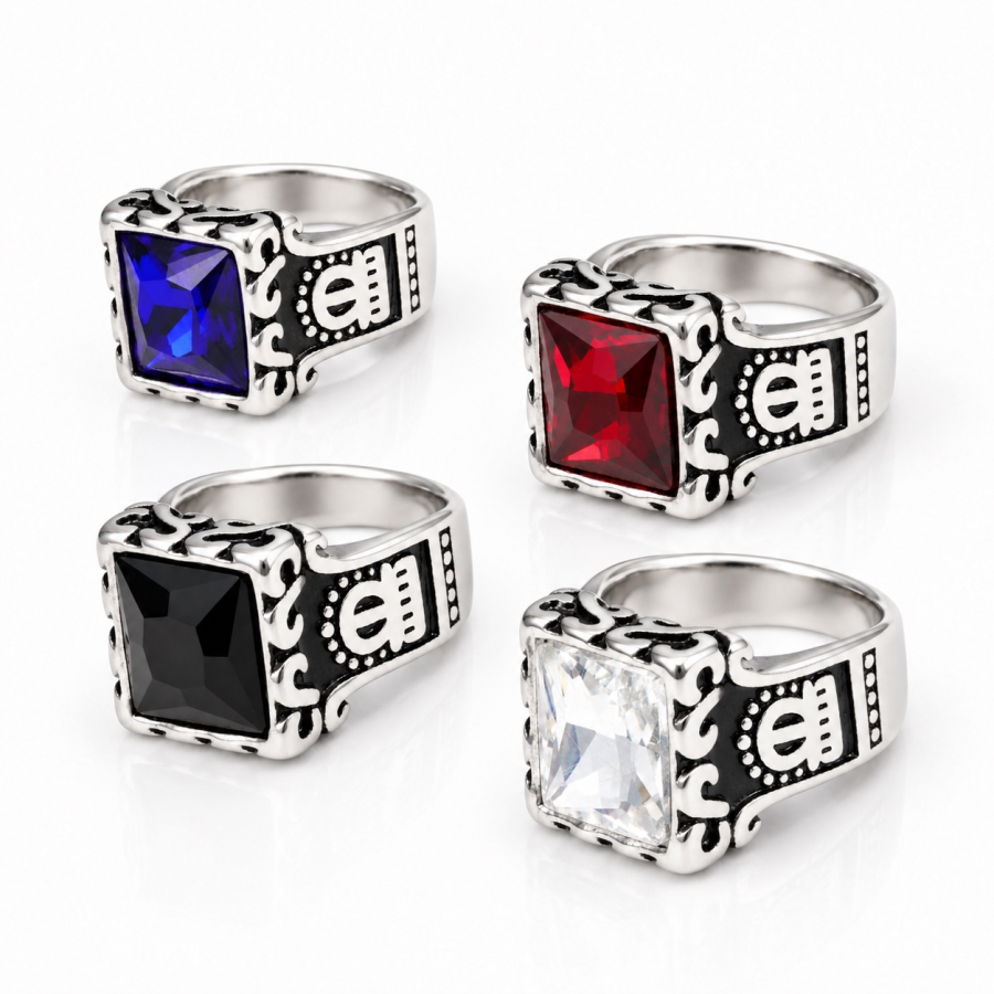 Vintage Statement Multicolor Ring B345