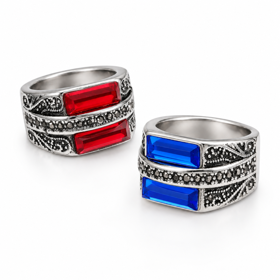 Vintage Statement Multicolor Ring B090
