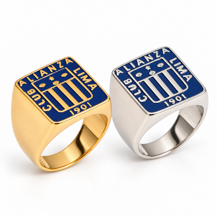 signet vintage-inspired Stainless Steel Multicolor Ring B00255