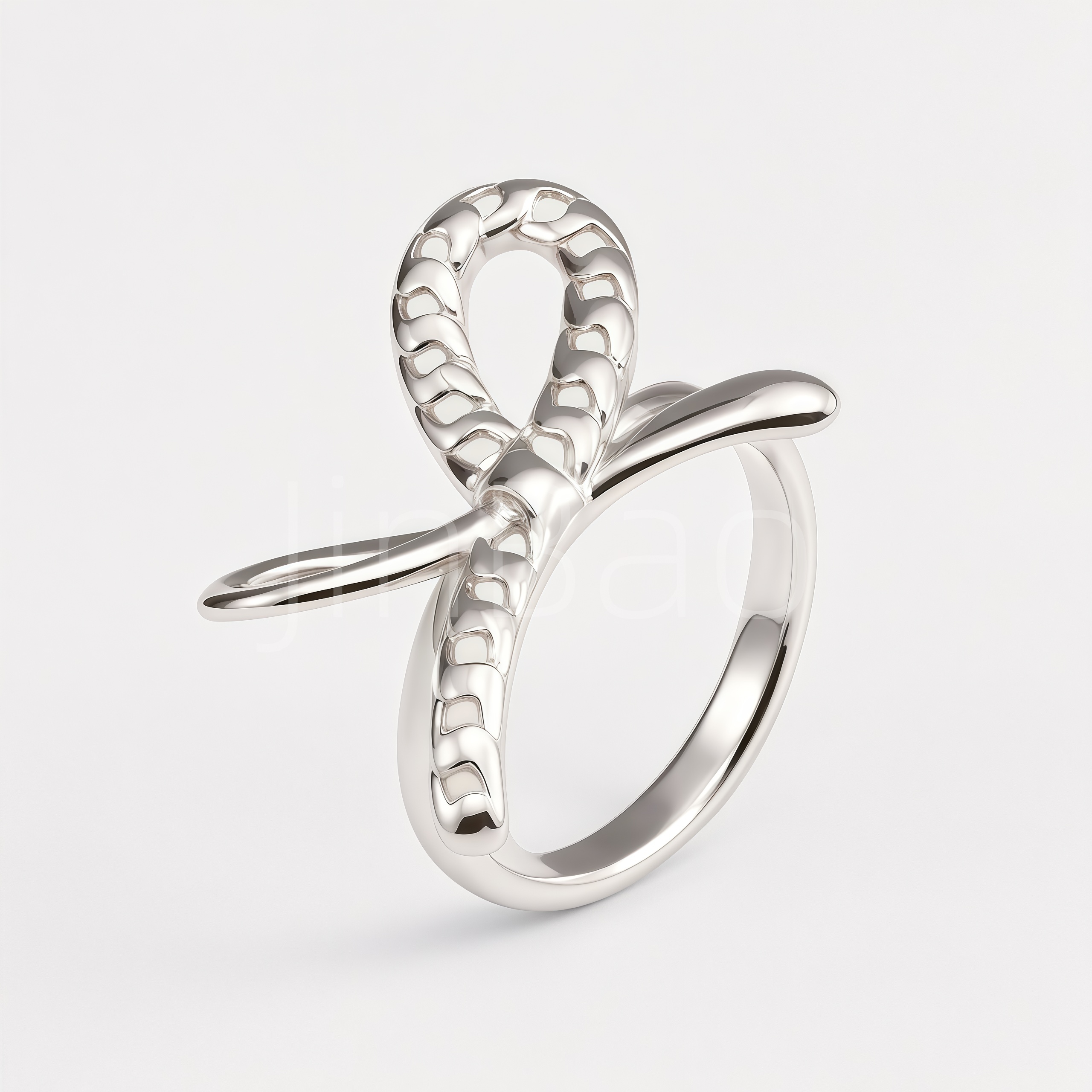 Multi-style Stacking Bow Pearl Flower Stainless Steel Women Finger Rings