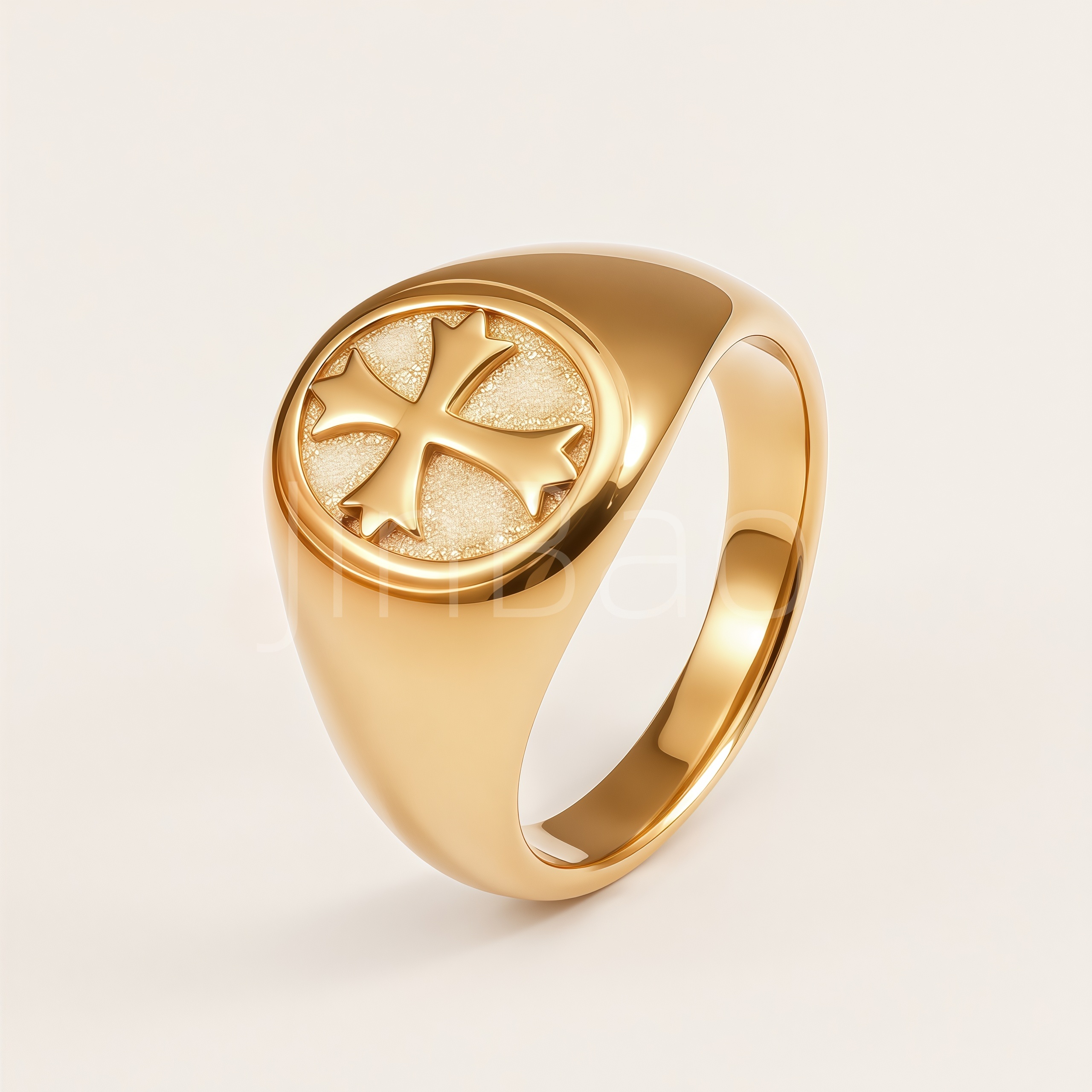 Vintage Knight Templar Cross Stainless Steel Men Ring | D0501