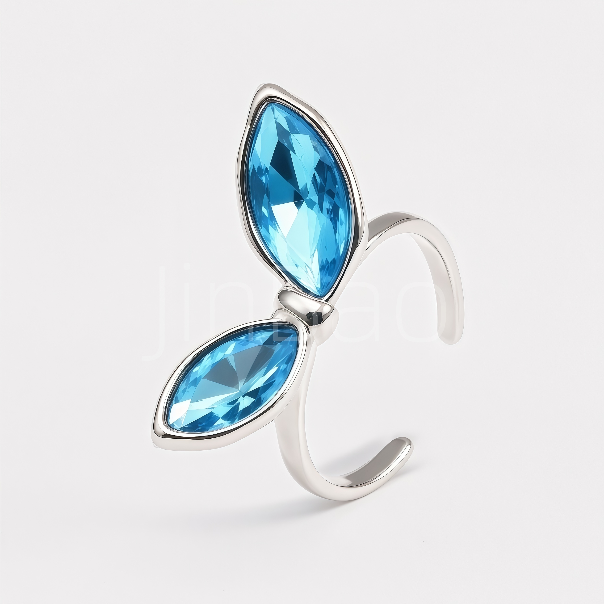 Cute Butterfly Bow Stainless Steel Women Open Finger Ring | 