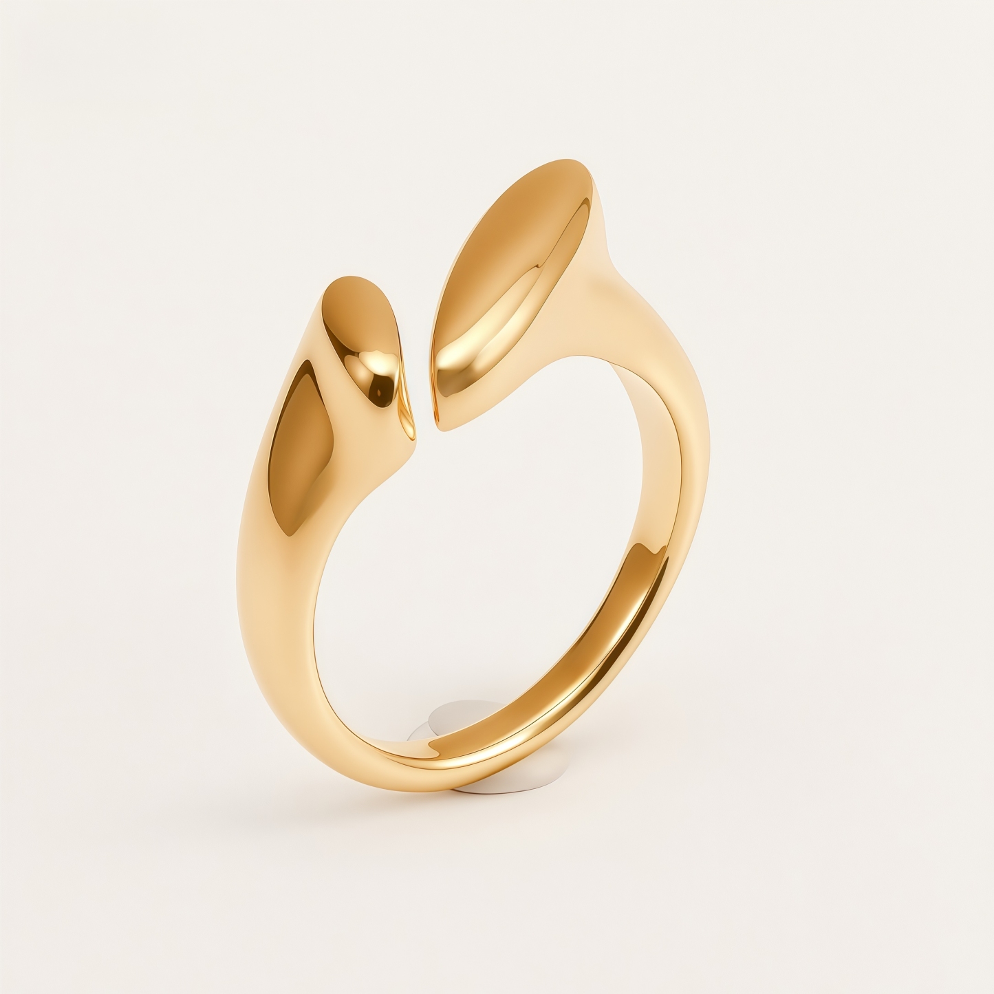 Modern Creative Stainless Steel Split Ring Women's Ring | N001047-JinBaoJewerly