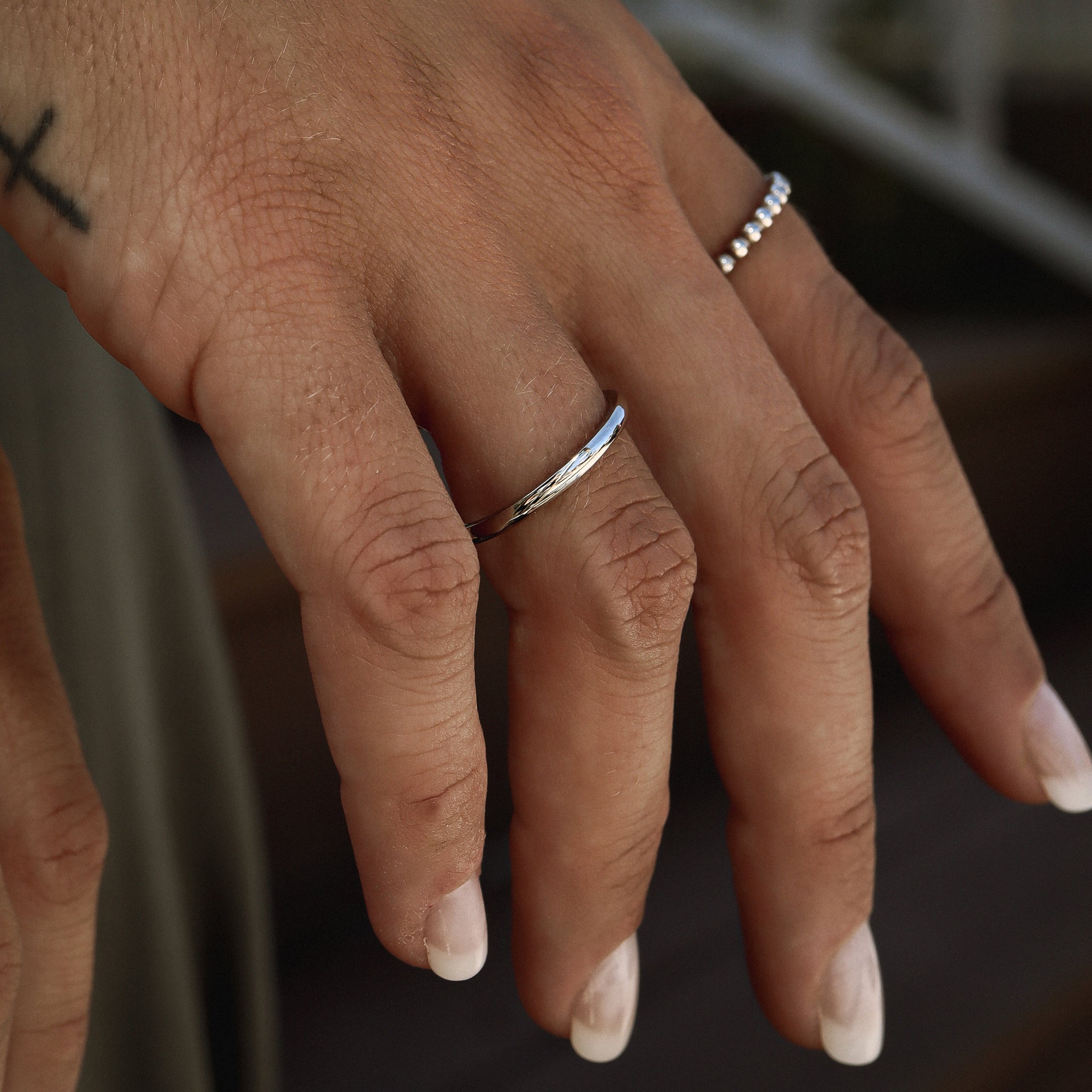 Highly Polished Rounded Stainless Steel Blank Ring 2mm - 6mm-JinBaoJewerly
