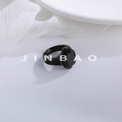 Classic Stainless Steel Gemstone Ring for Men | BL151-JinBaoJewerly