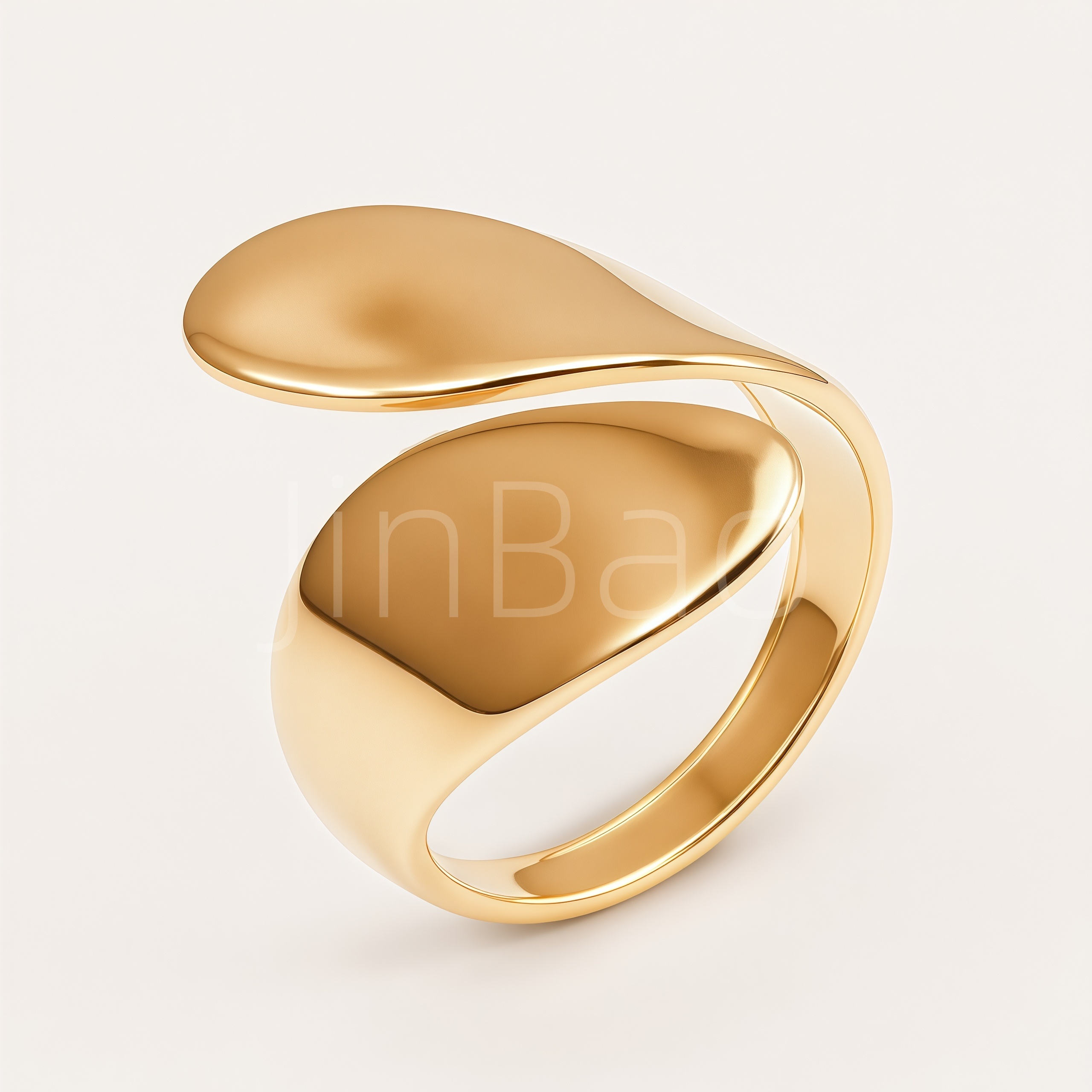 Assorted Abstract Organic Fluid Women Ring Set