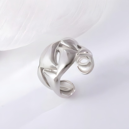 Delicate Hollow Design Stainless Steel Ring for Women | G00133-JinBaoJewerly