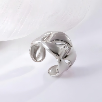 Delicate Hollow Design Stainless Steel Ring for Women | G00133-JinBaoJewerly