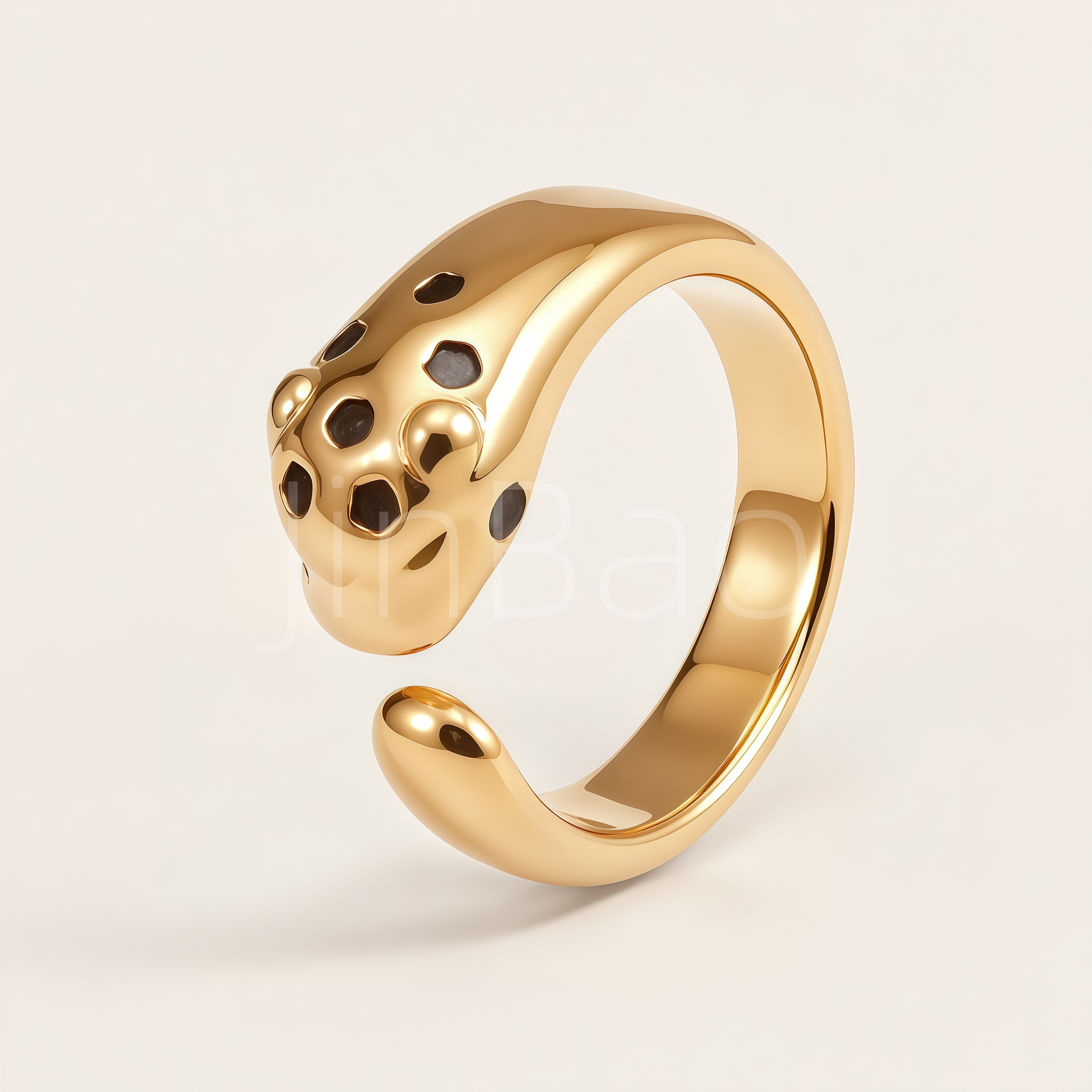 Stainless Steel Wild Panther Animal Statement Ring for Women | N002711