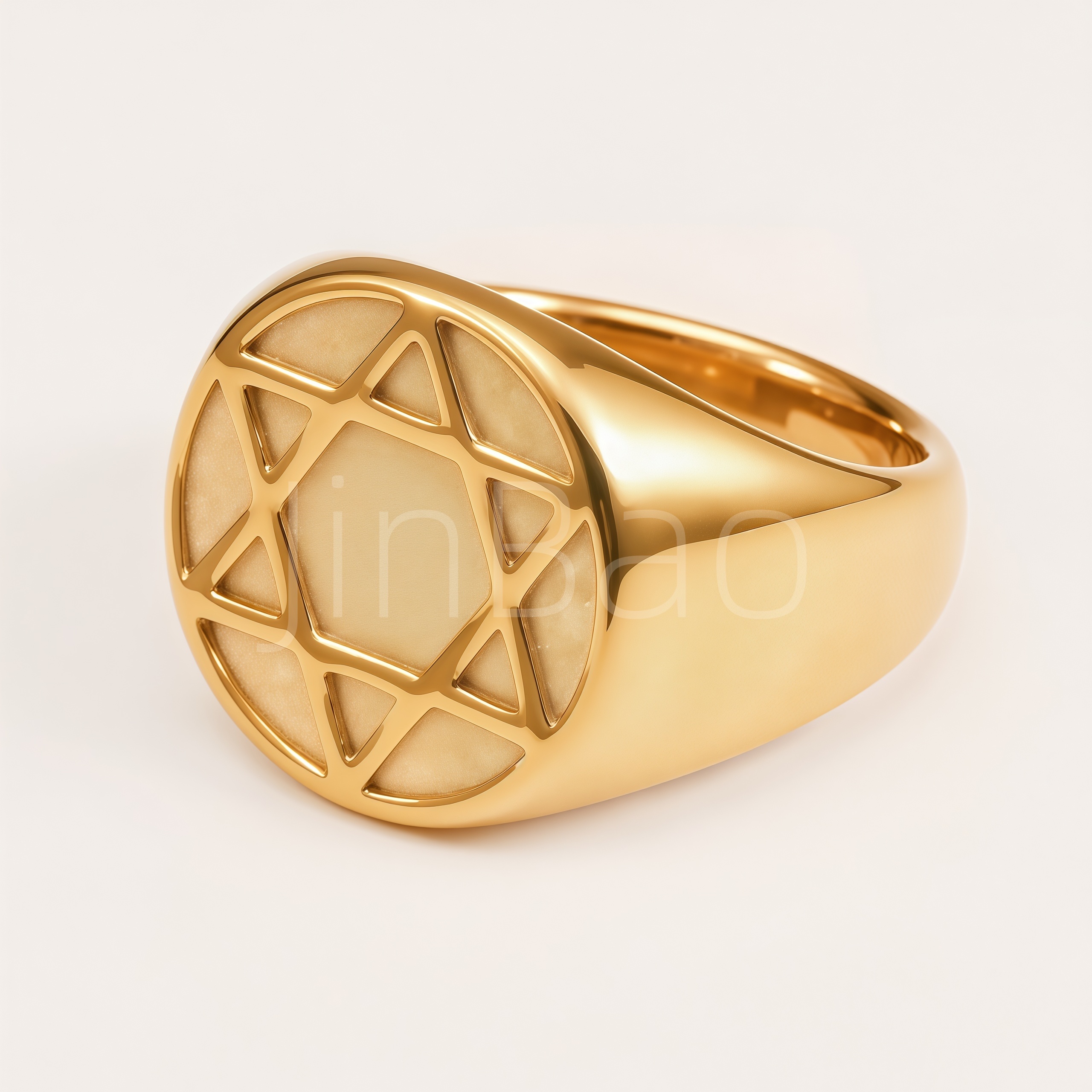 Gothic Star Symbol Stainless Steel Men Finger Ring