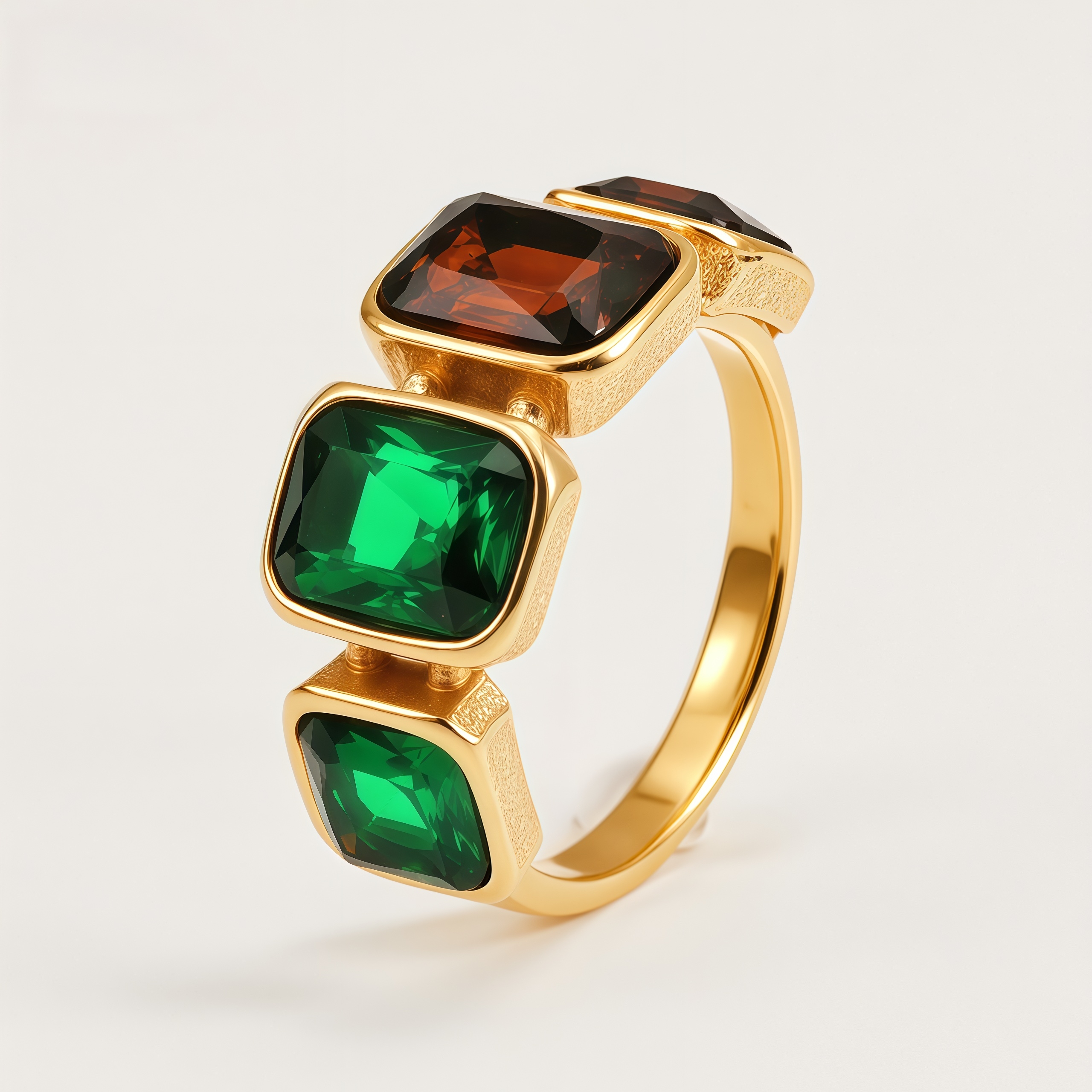 Square Multi-Gemstone  Unique Design for Women