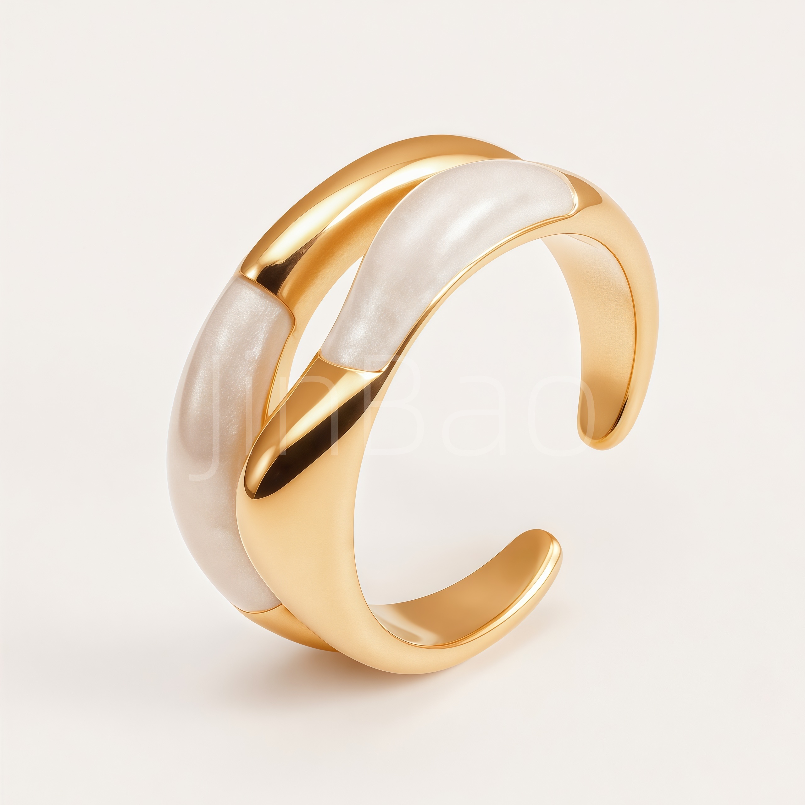 Minimalist Stackable Enamel Women Open Ring | B0083