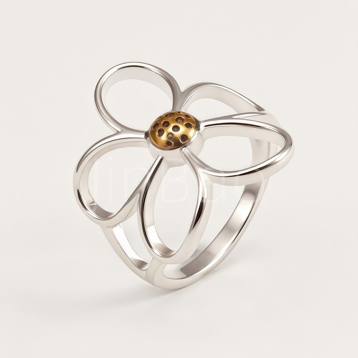 Mint Cream Enamel Open Adjustable Women Ring | N002844