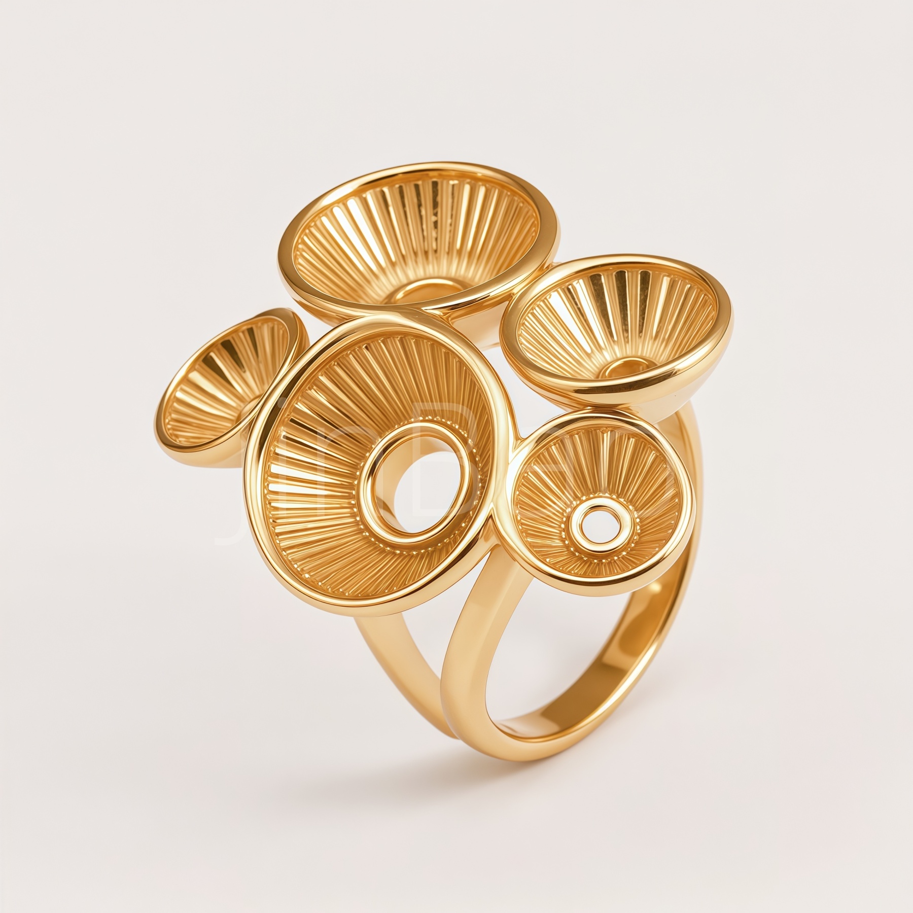 Mint Cream Enamel Open Adjustable Women Ring | N002844