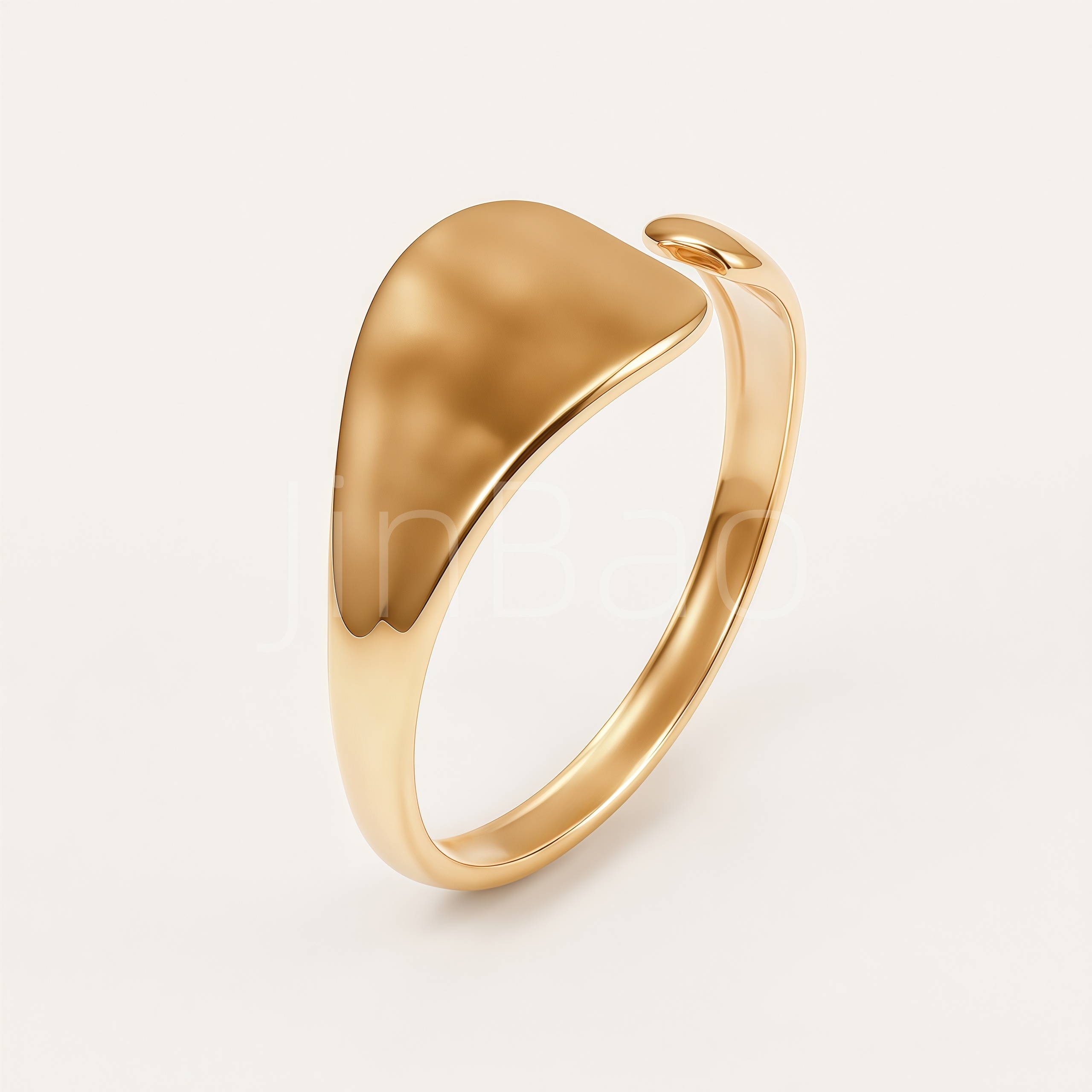 Assorted Abstract Organic Fluid Women Ring Set