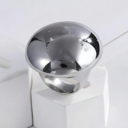 Fashionable Stainless Steel Dome Ring for Women | DZ84-JinBaoJewerly