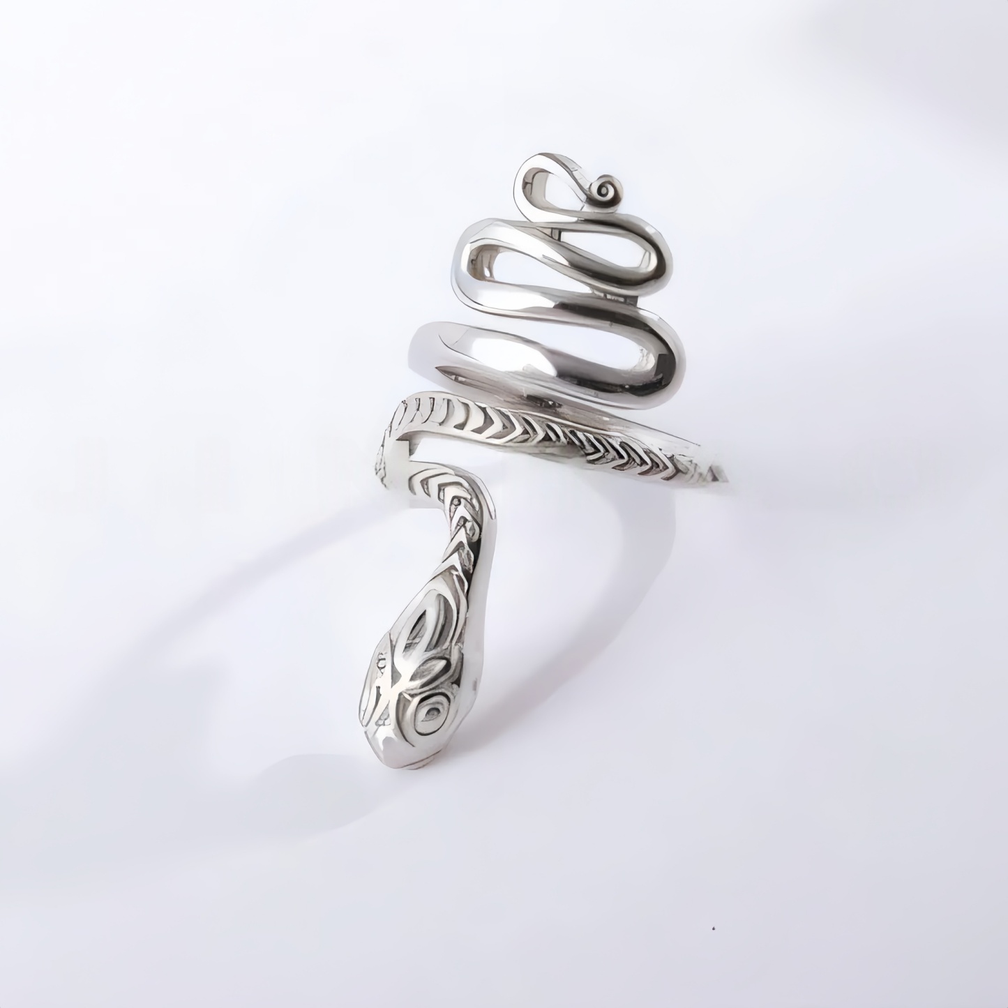 Gothic Snake Ring Stainless Steel Unique Fashion Ring for Women | G00516-JinBaoJewerly