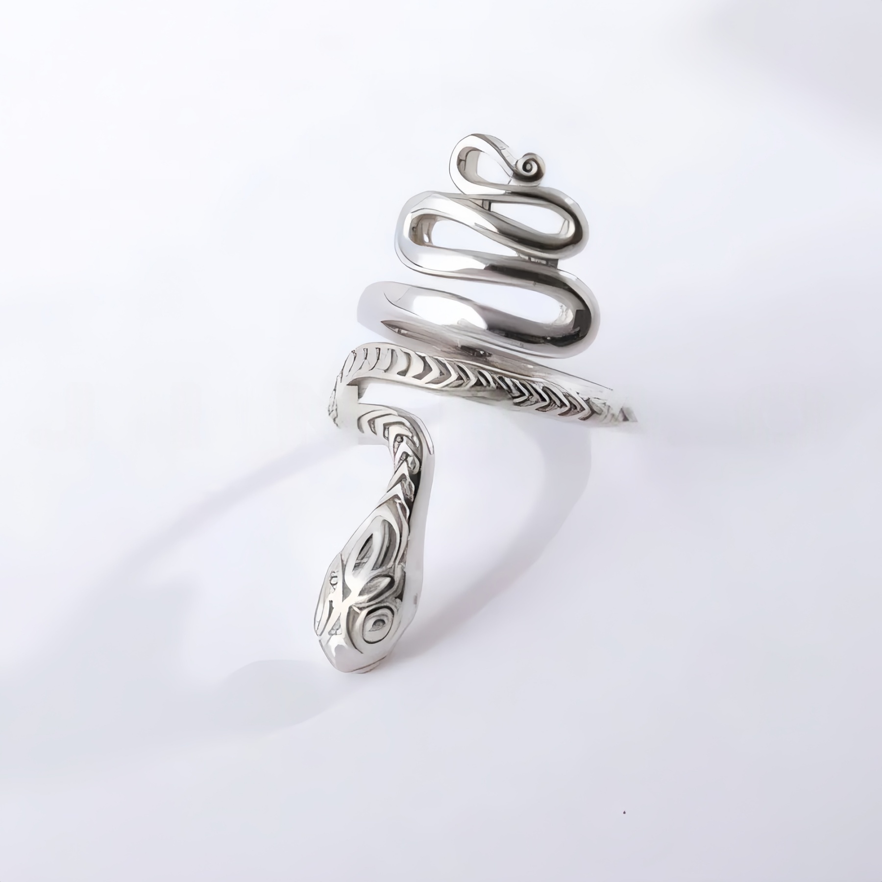 Gothic Snake Ring Stainless Steel Unique Fashion Ring for Women | G00516-JinBaoJewerly