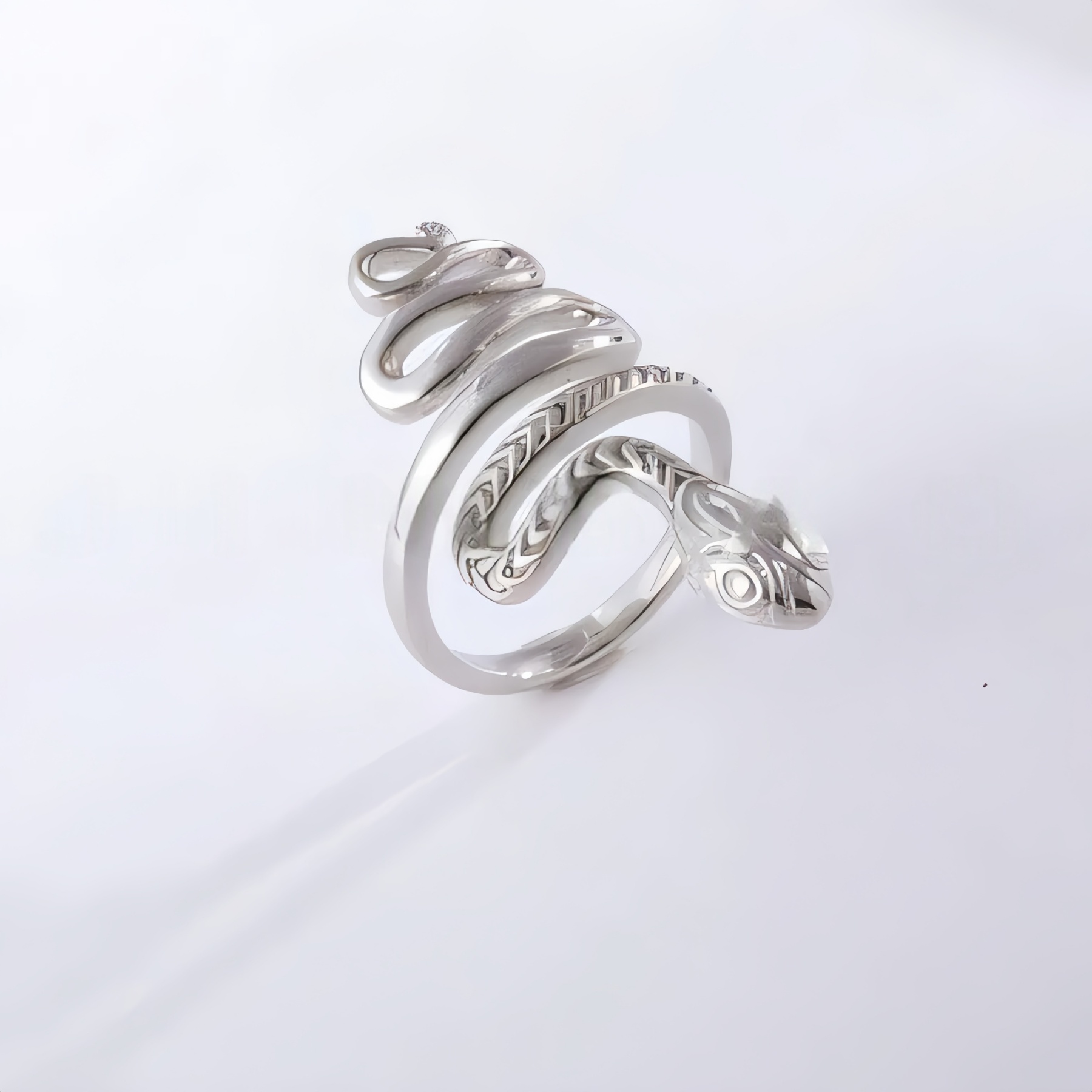 Gothic Snake Ring Stainless Steel Unique Fashion Ring for Women | G00516-JinBaoJewerly