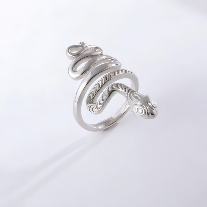 Gothic Snake Ring Stainless Steel Unique Fashion Ring for Women | G00516-JinBaoJewerly