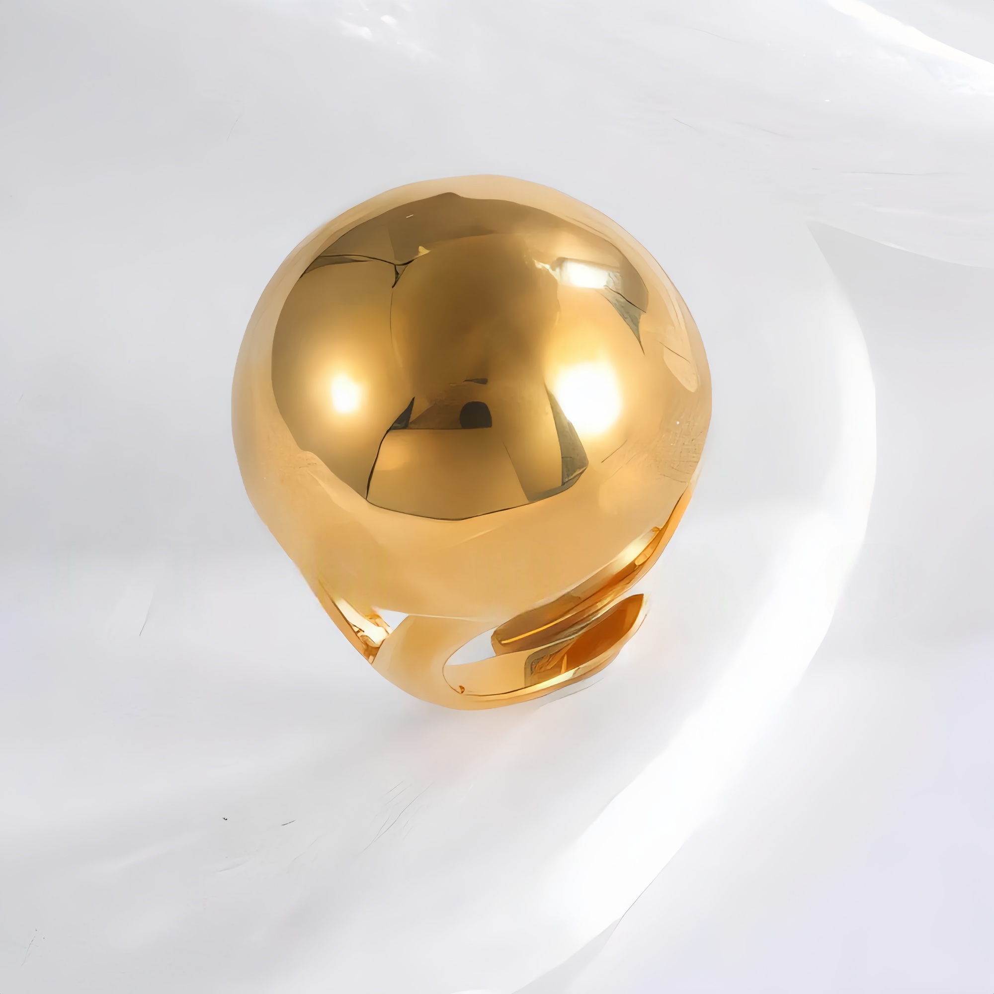 Minimalist Fashion Stainless Steel Ball Ring for Men and Women | ML081-JinBaoJewerly