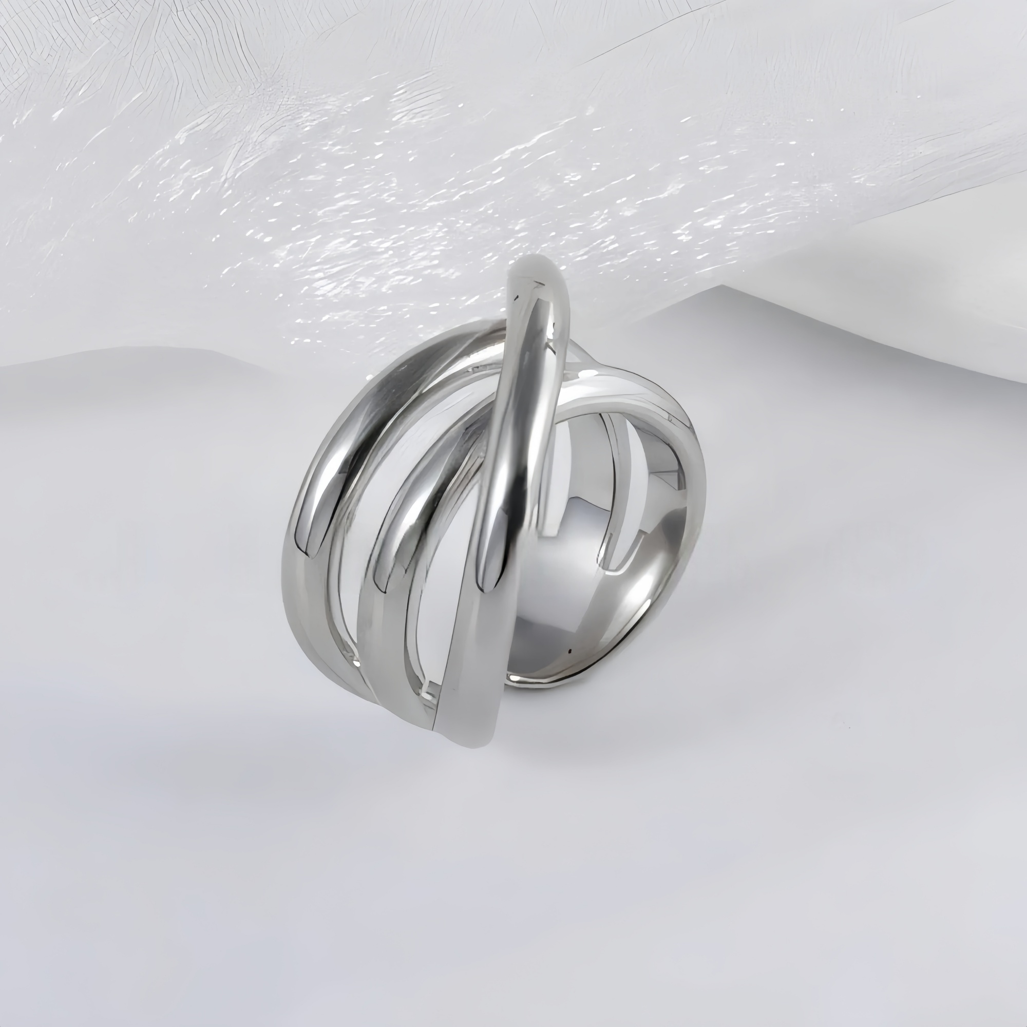 Minimalist Geometric Open Women's Ring | G00361-JinBaoJewerly
