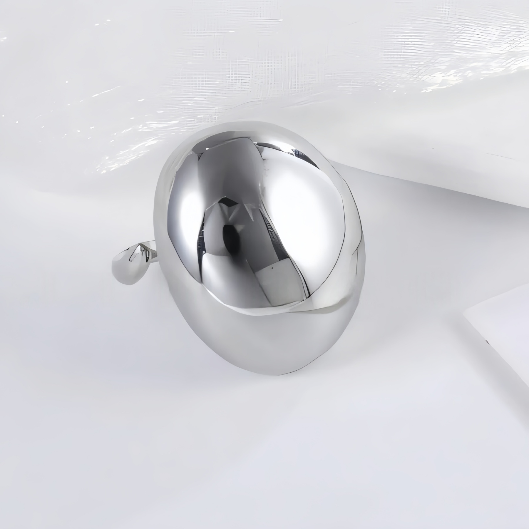 Minimalist Round Stainless Steel Ring for Women | G004119-JinBaoJewerly