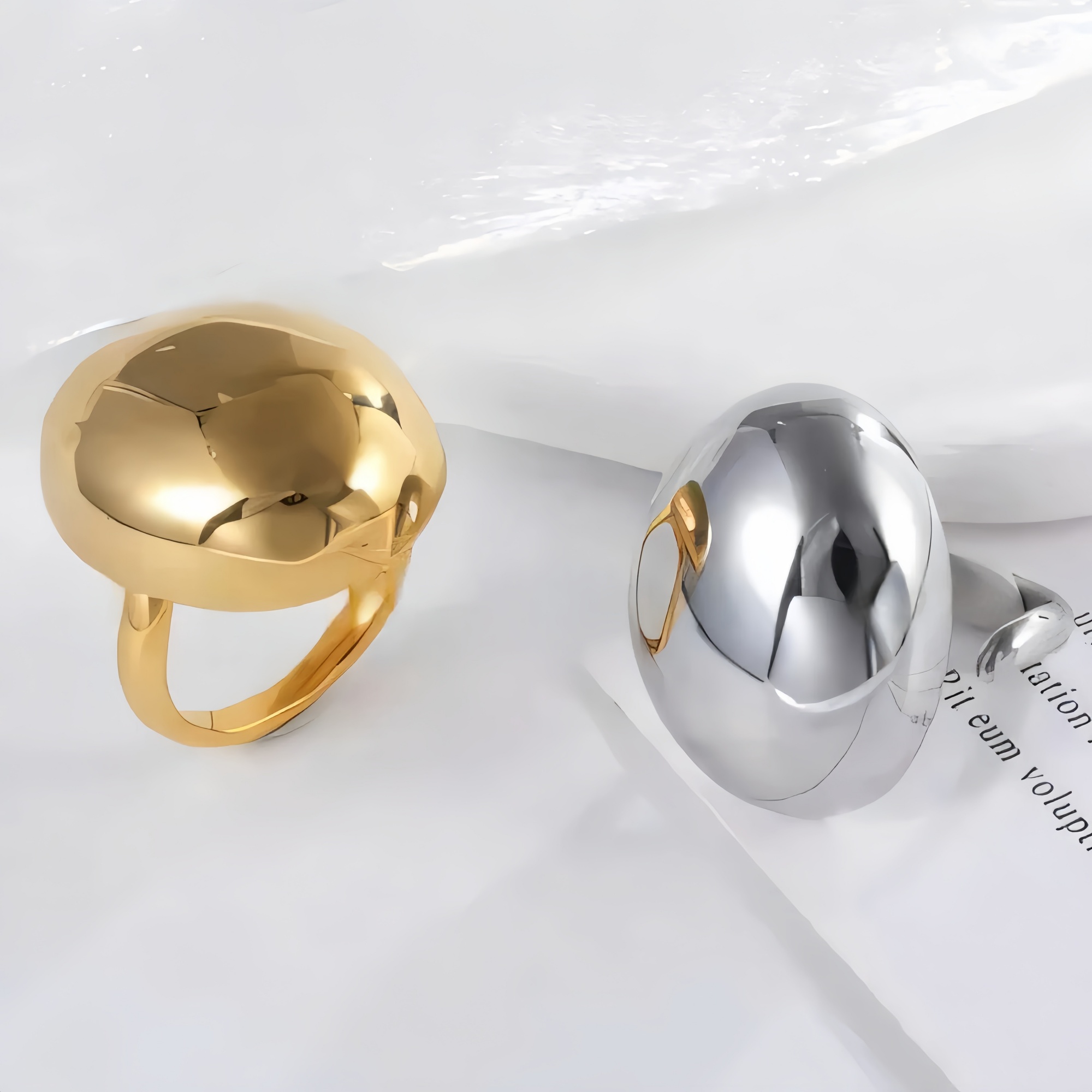 Minimalist Round Stainless Steel Ring for Women | G004119-JinBaoJewerly