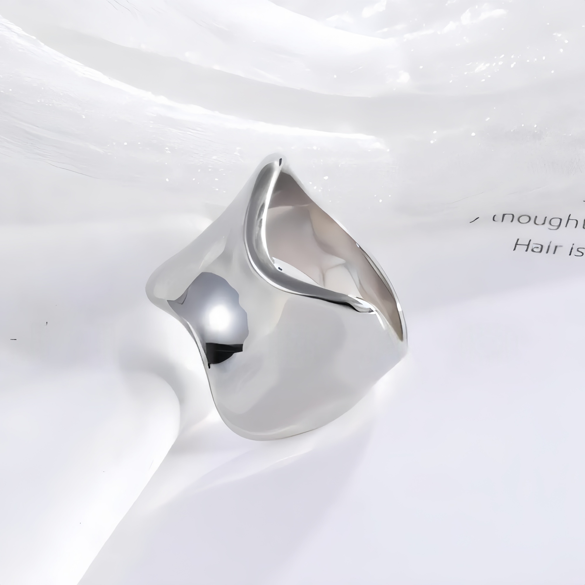 Minimalist Streamlined Stainless Steel Ring Golden and Silver Styles Unisex | ML0100-JinBaoJewerly