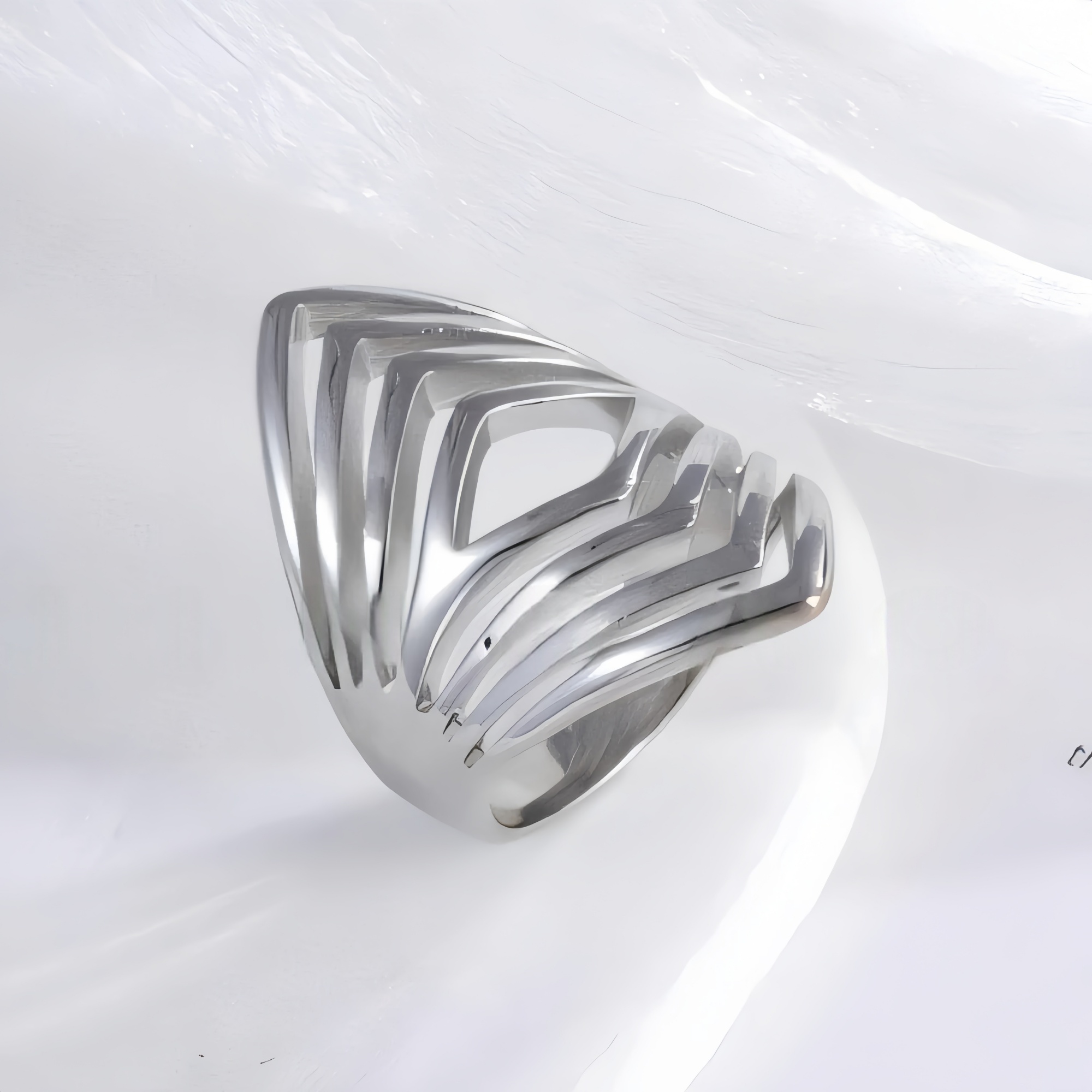 Minimalist Stripe Stainless Steel Ring Golden and Silver Design for Women | DZ448-JinBaoJewerly