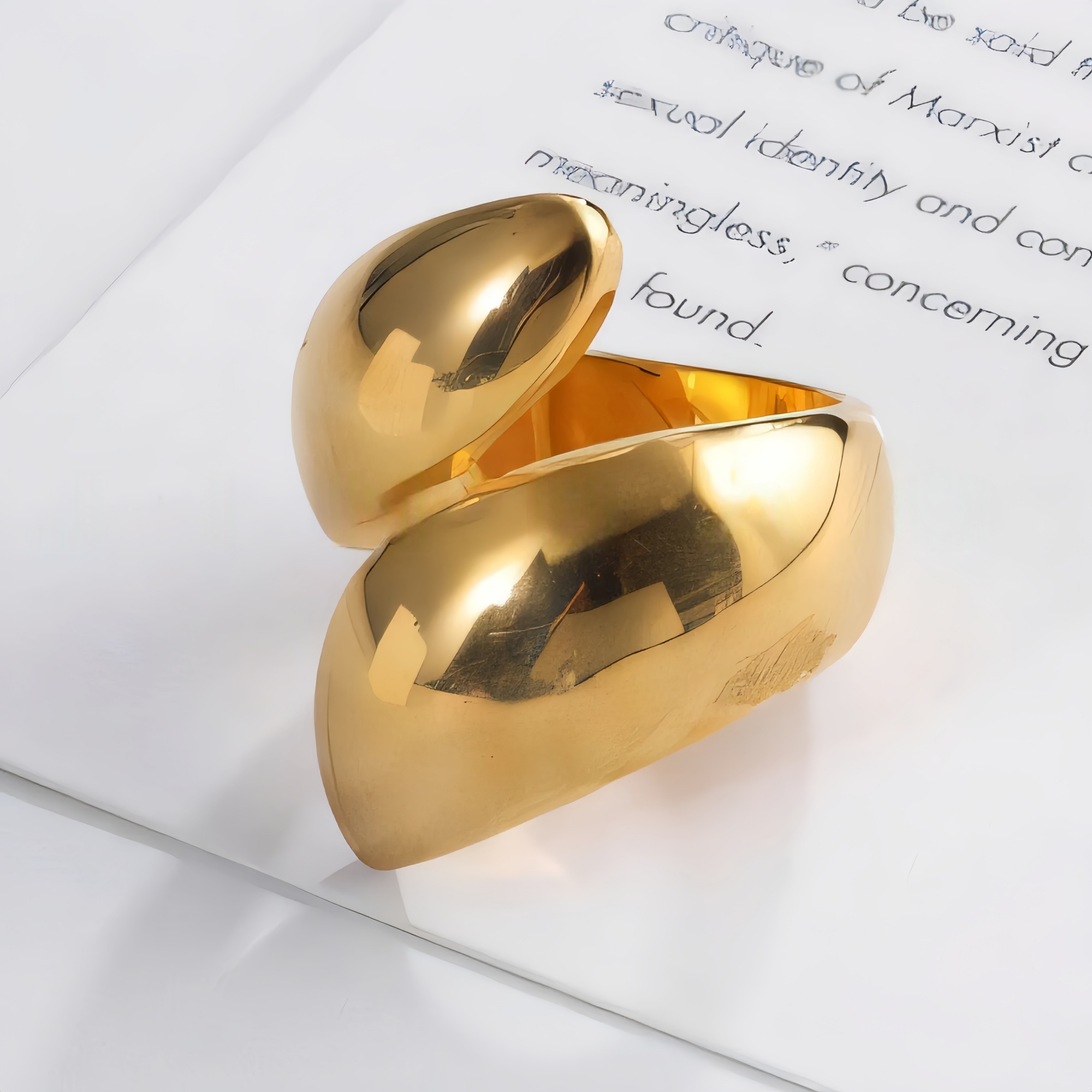 Minimalist Twisted Band Ring for Women | G002611-JinBaoJewerly