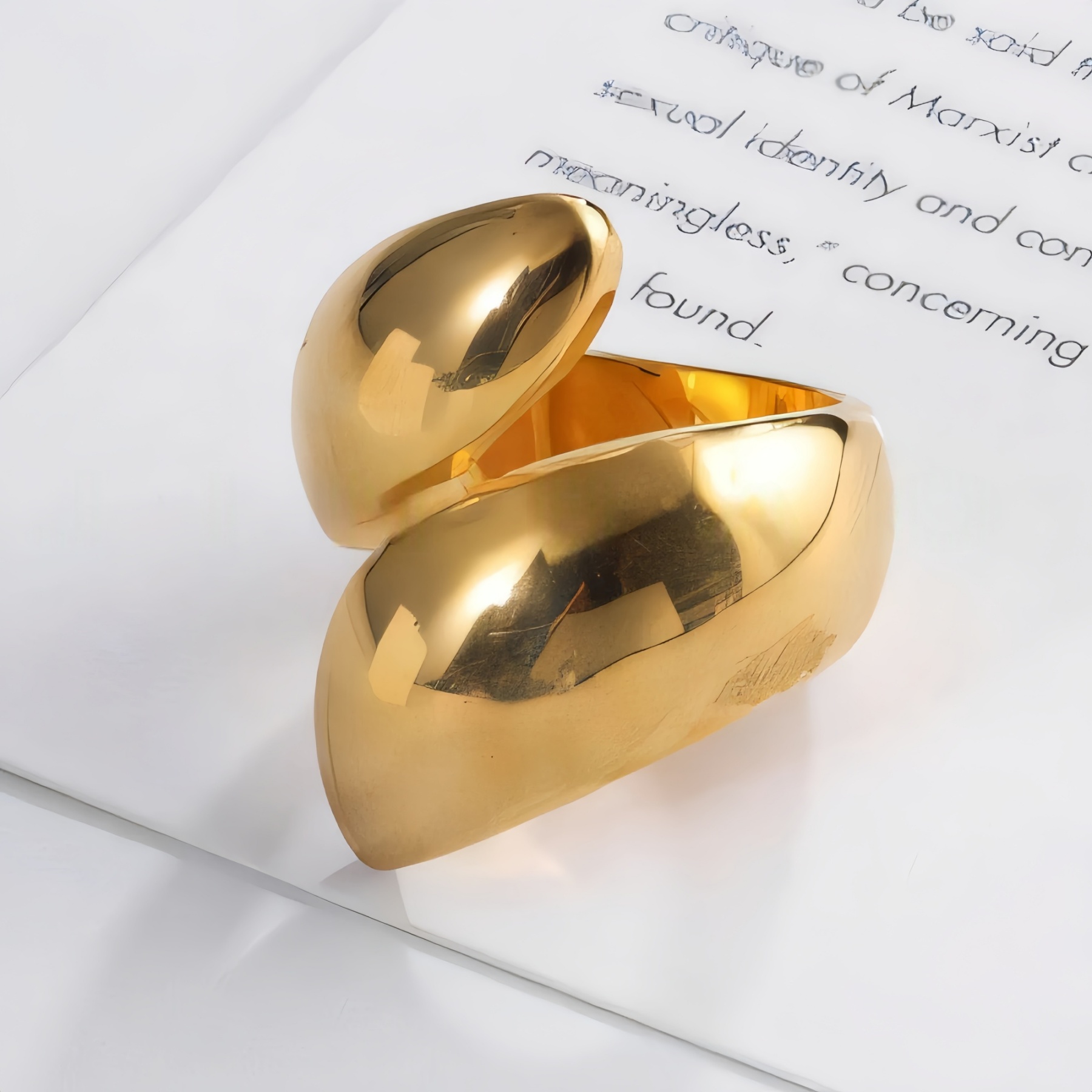 Minimalist Twisted Band Ring for Women | G002611-JinBaoJewerly