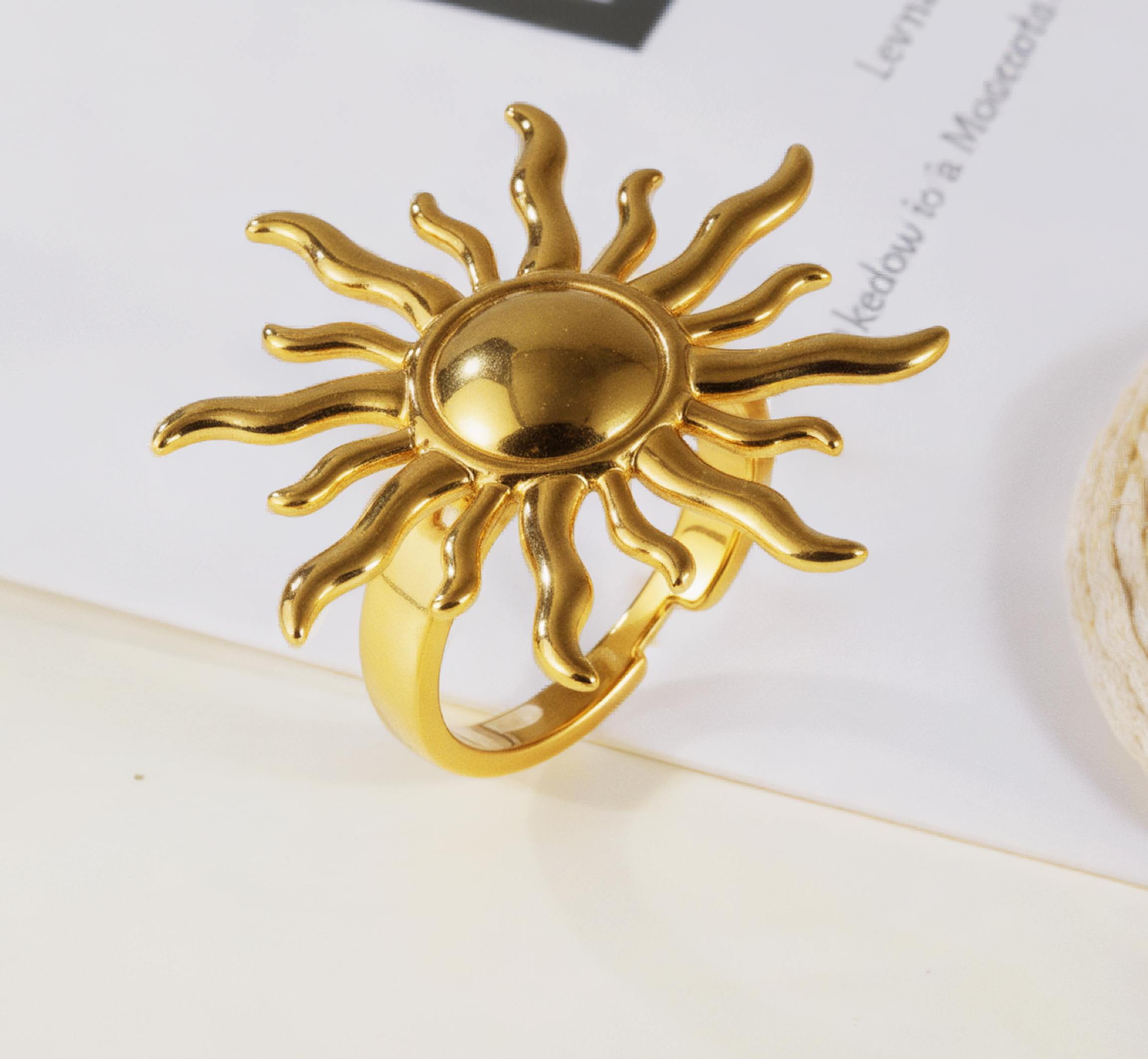 Rhythm of Sunlight - Creative Sun Ring for Women | G005533-JinBaoJewerly
