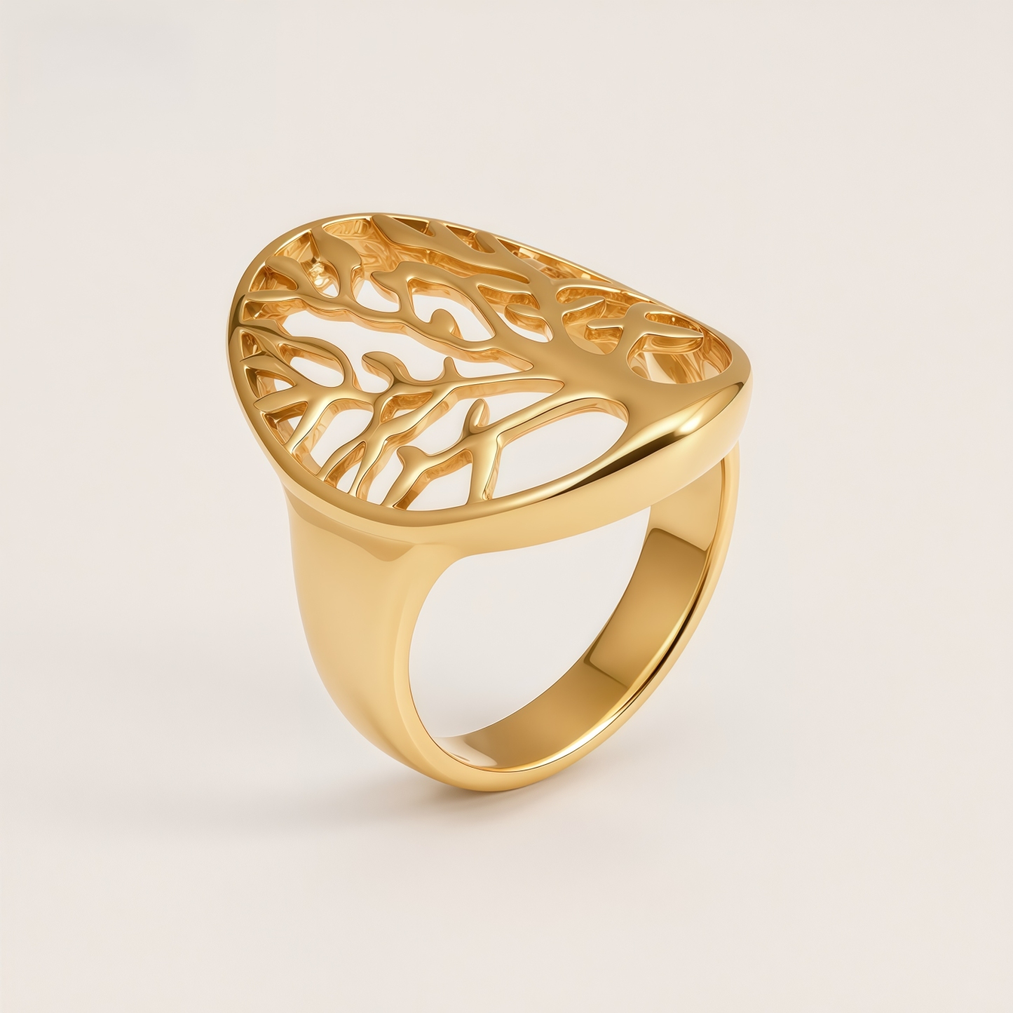 Unique Geometric Braided Stainless Steel Women's Ring | G00545