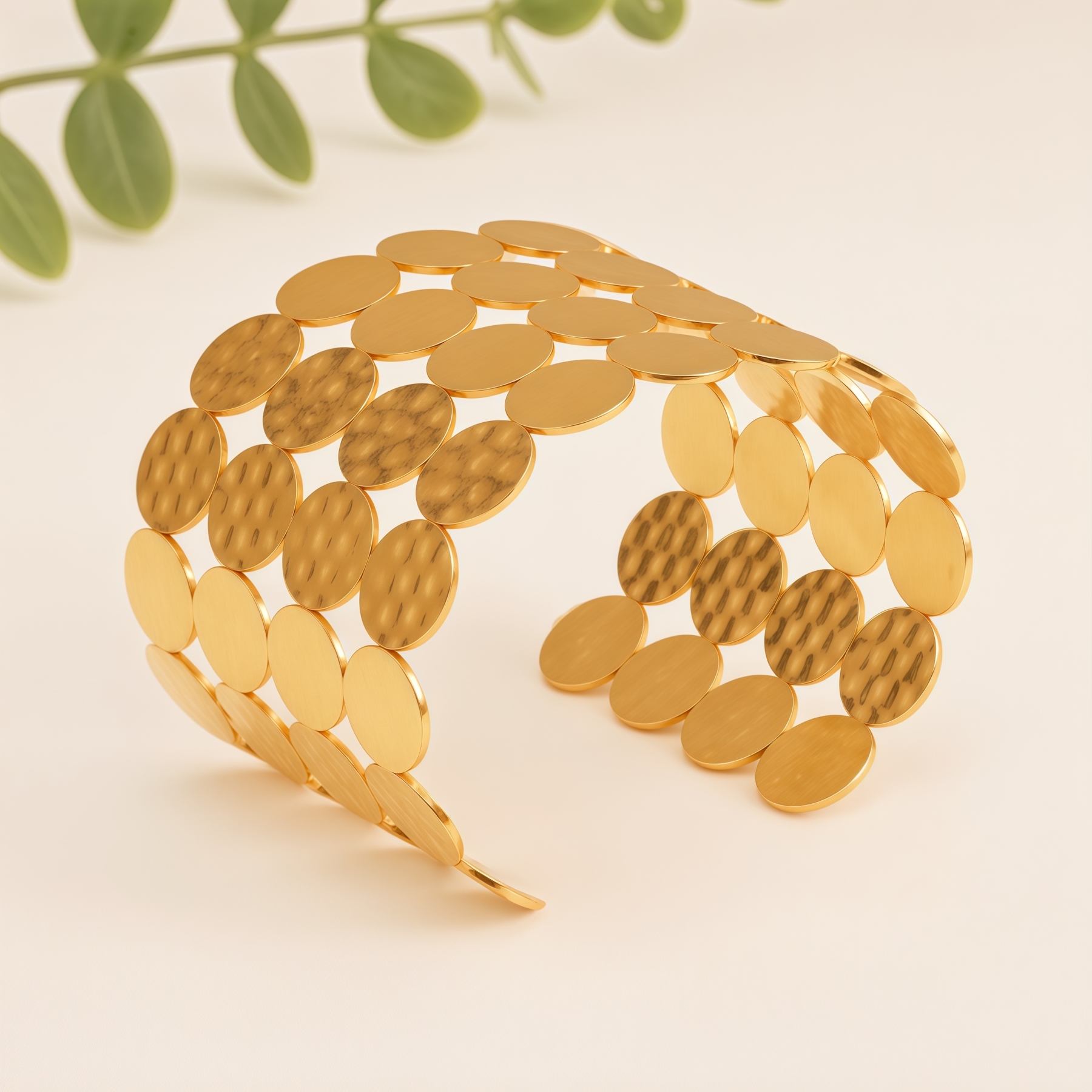 Star Shaped 24K Stainless Steel Hypoallergenic Bracelet for Women