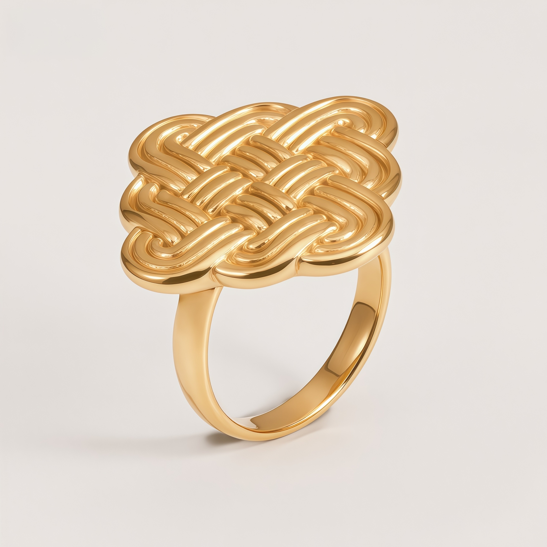 Vintage Stainless Steel Braided Women's Ring | G003598-JinBaoJewerly