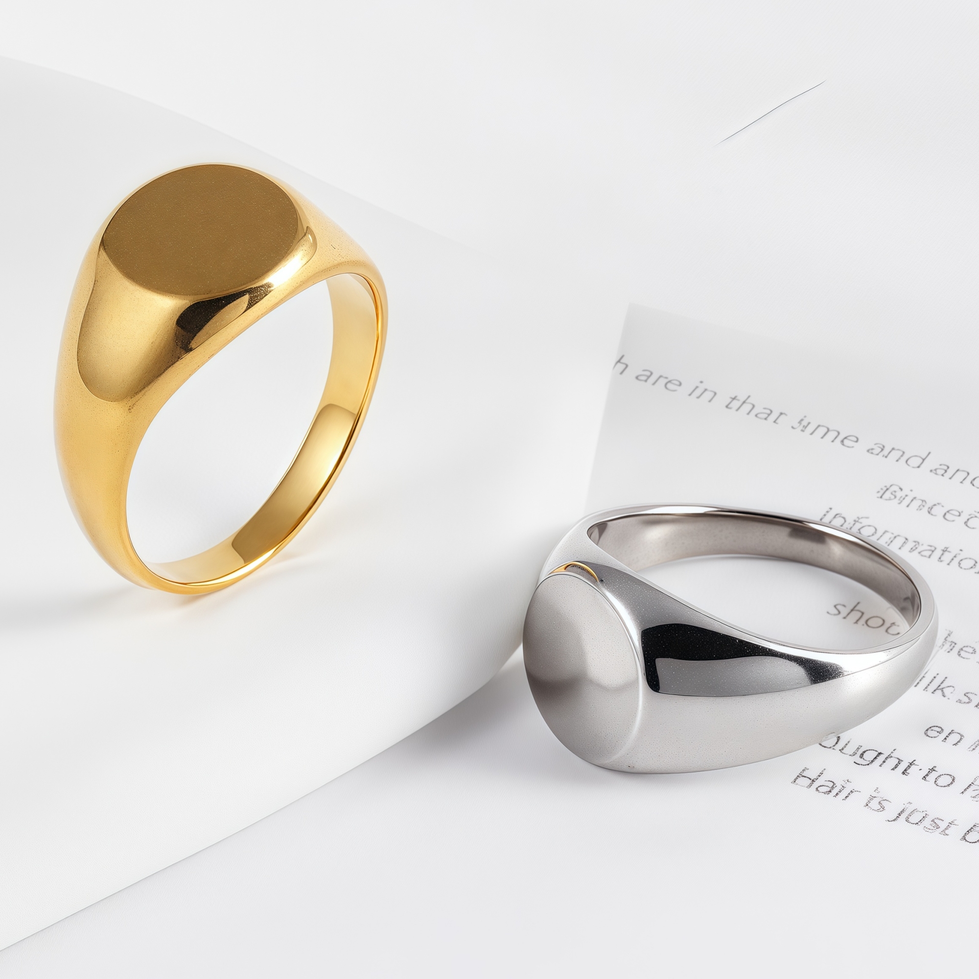 Classic Design Brushed Stainless Steel Men's Waterproof Ring丨DZ123-13MM-JinBaoJewerly