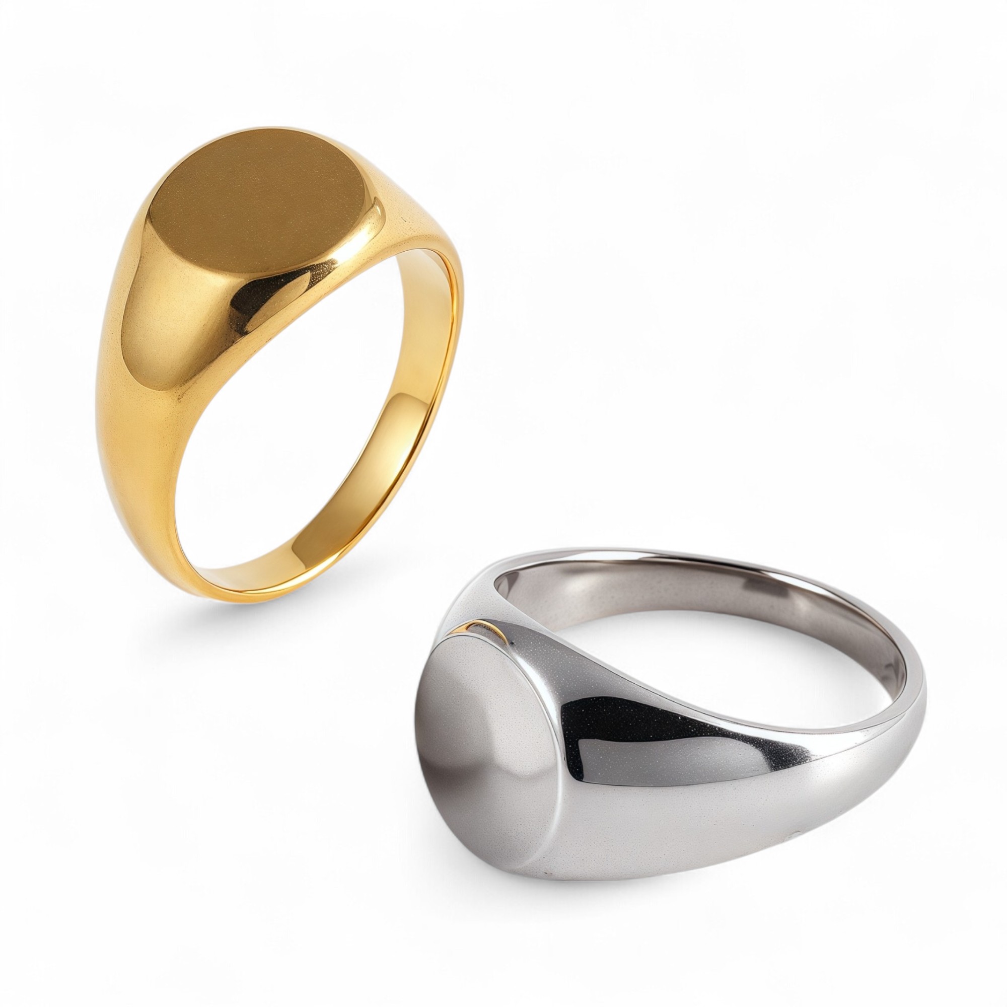 Classic Design Brushed Stainless Steel Men's Waterproof Ring丨DZ123-13MM-JinBaoJewerly