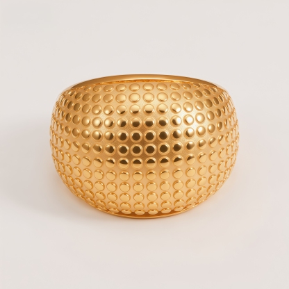 Minimalist Beaded Metal Ring Fashion Luxury Design for Women | G00330