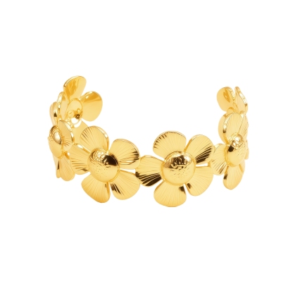 Luxury Flower Cuff Bracelet for Women
