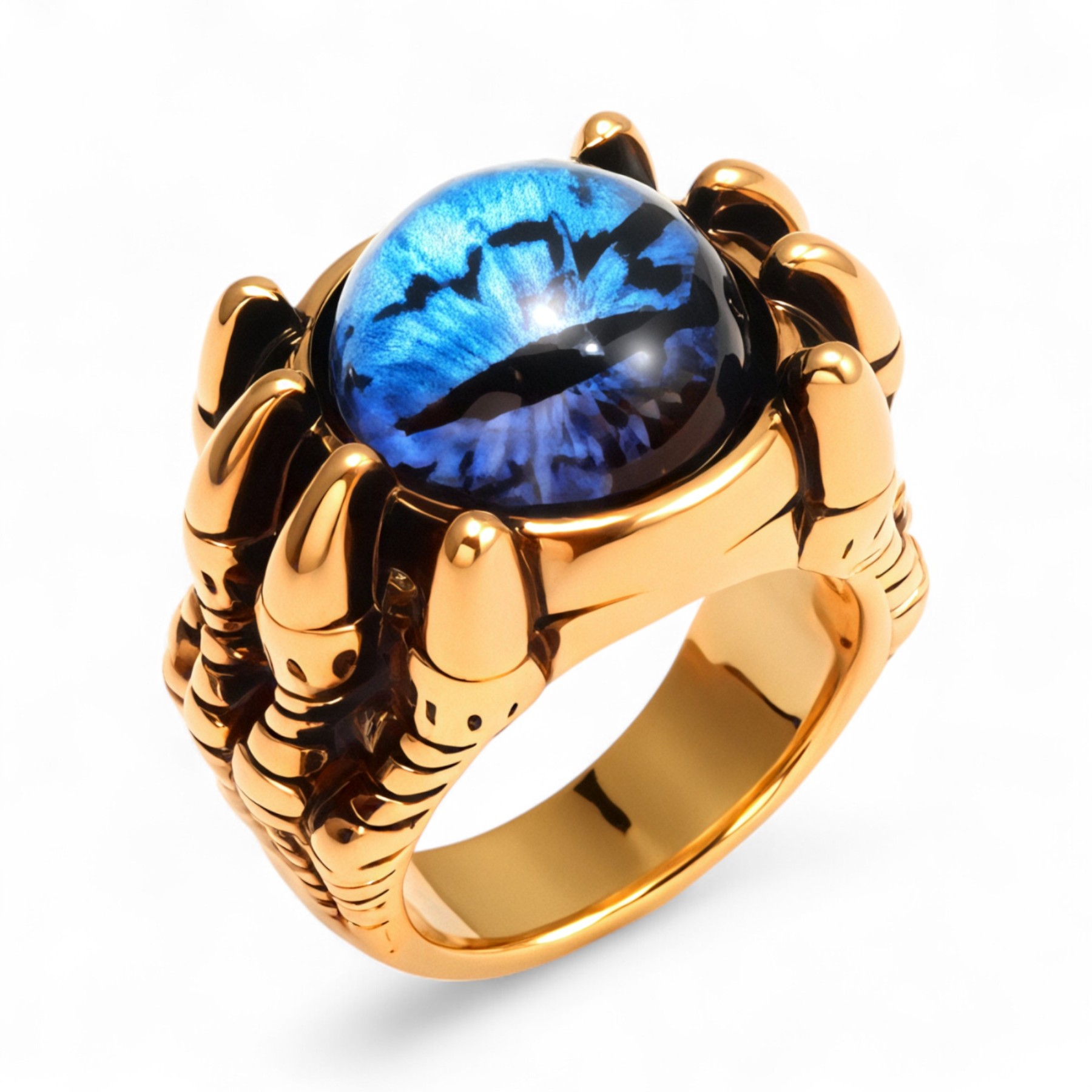 Vintage Style Mystic Eye Stainless Steel Men's Ring丨K002002GL-JinBaoJewerly