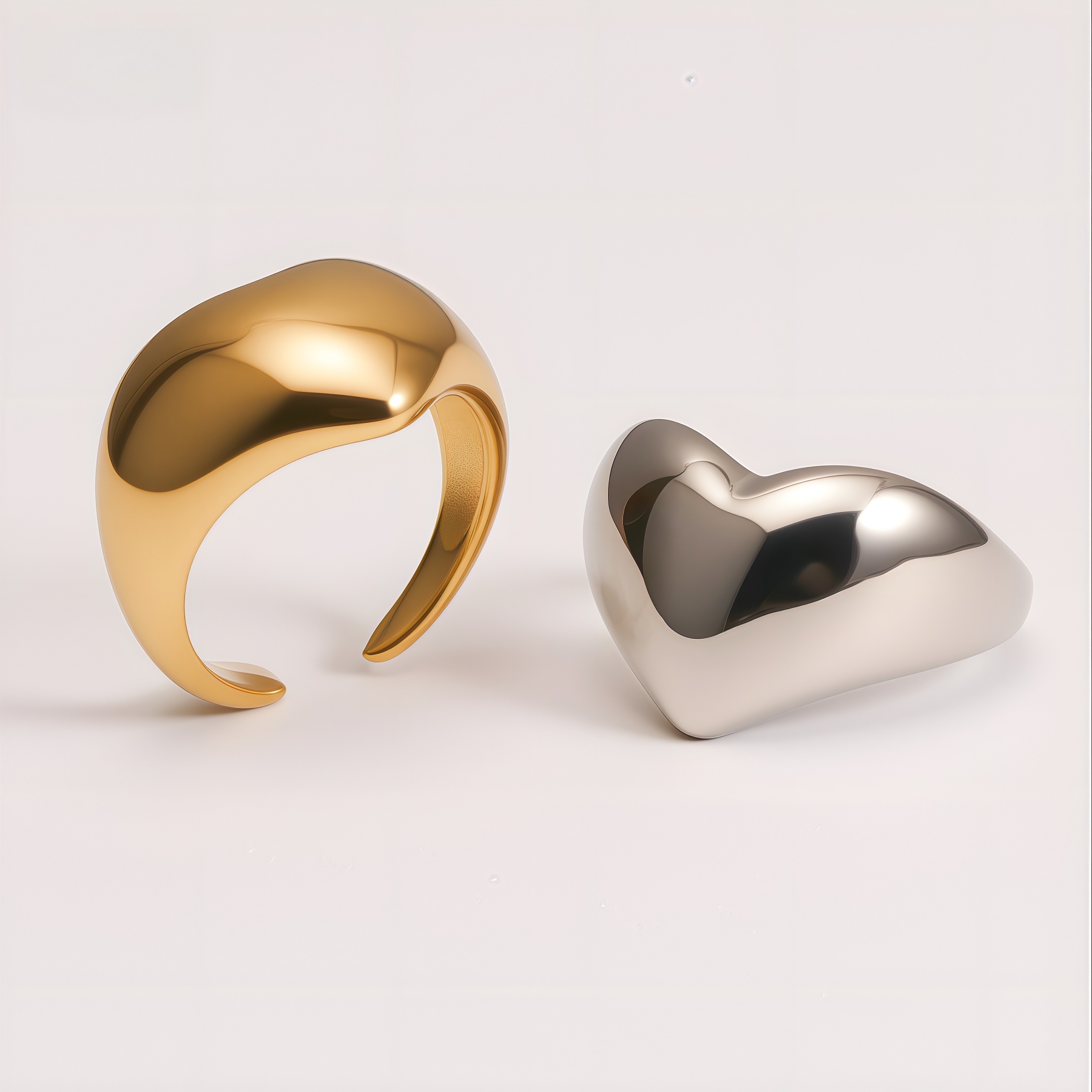 Minimalist Open Ring Women's Stainless Steel Ring | G003878