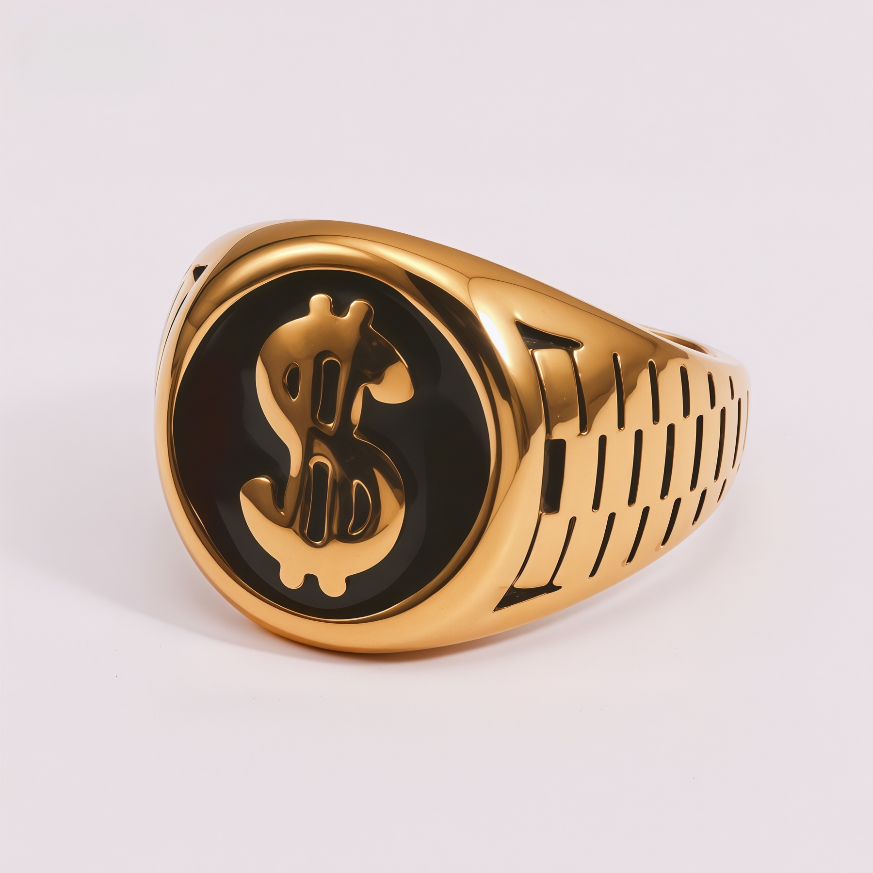 Men's Dollar Sign - Hip Hop Street Retro Ring | G002465