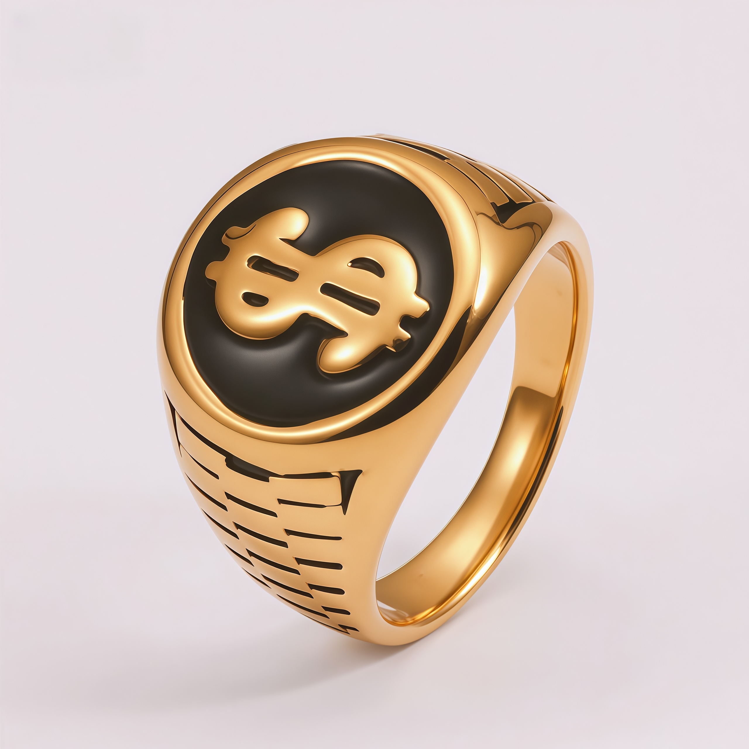 Men's Dollar Sign - Hip Hop Street Retro Ring | G002465