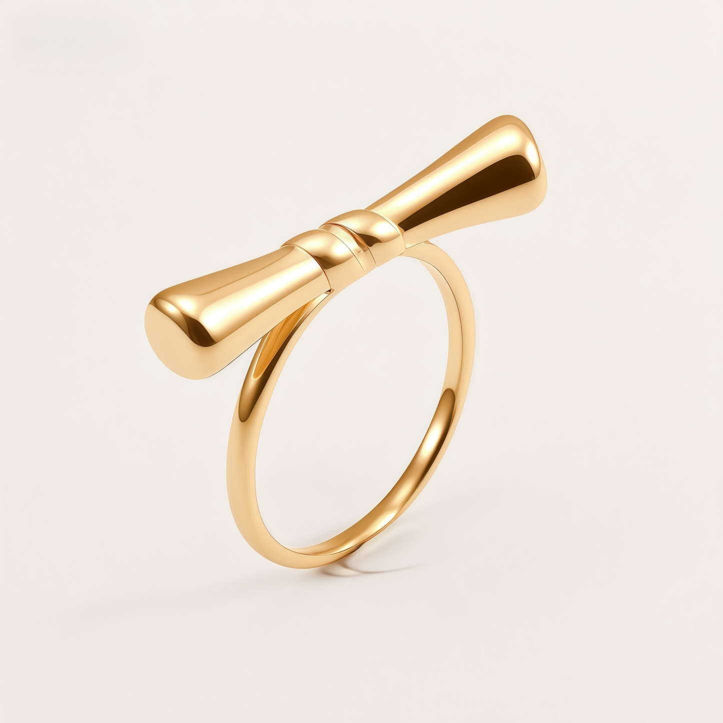 Cute Style Polished Bow Stainless Steel Women's Ring丨G004585